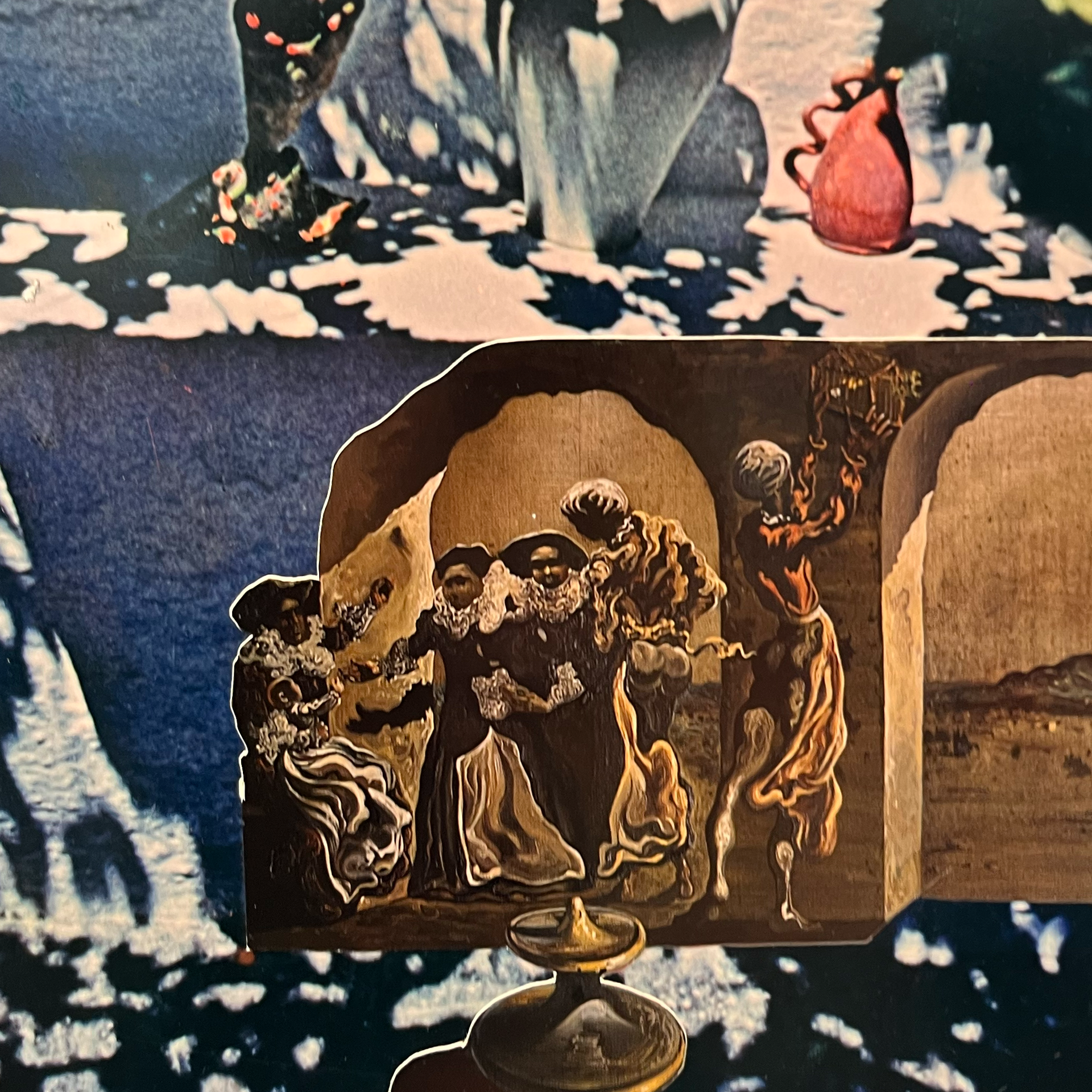 Salvador Dalí und Robert Descharnes - Set of 4 Surreal Photo Collages