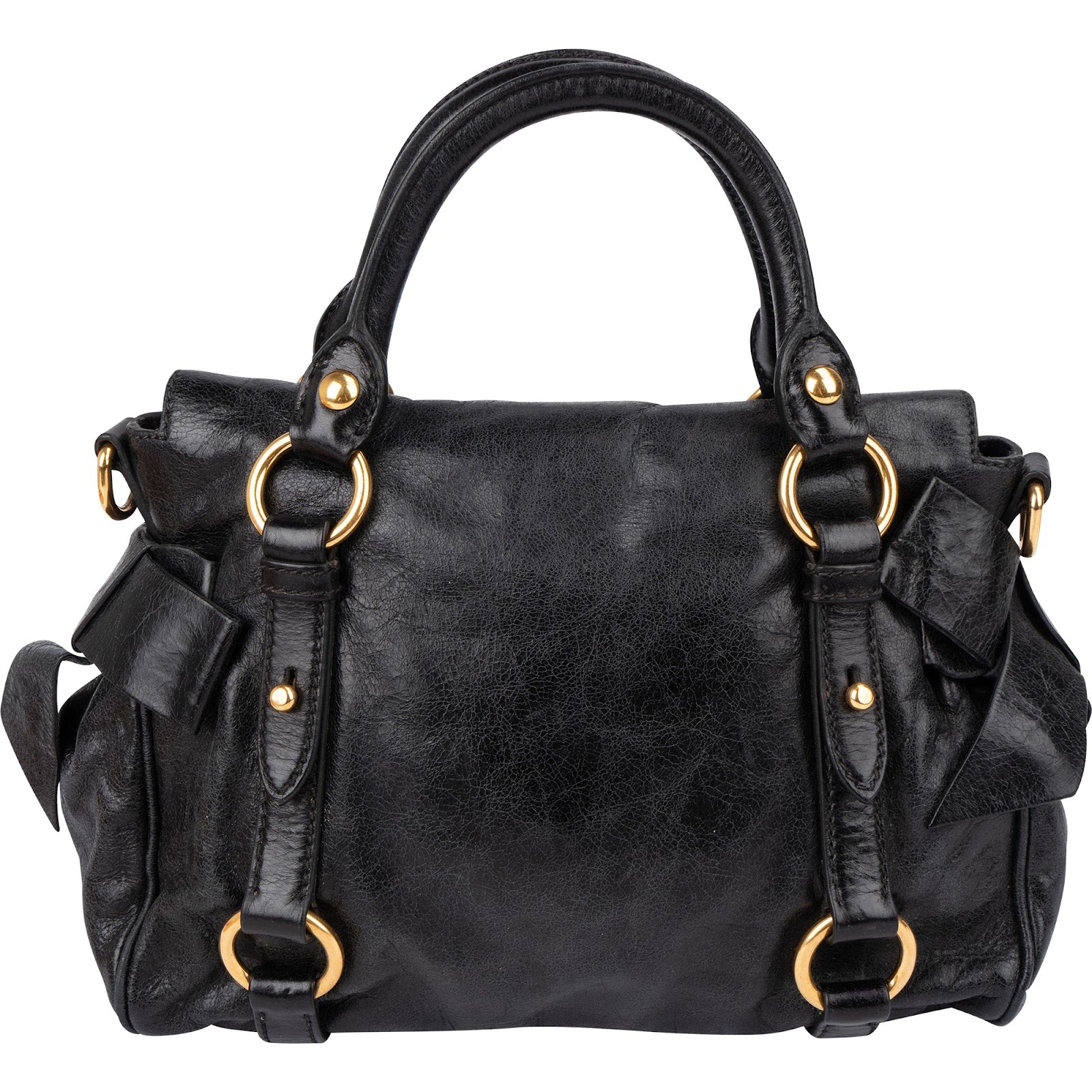 Miu Miu - Vitello Lux Bow Handbag