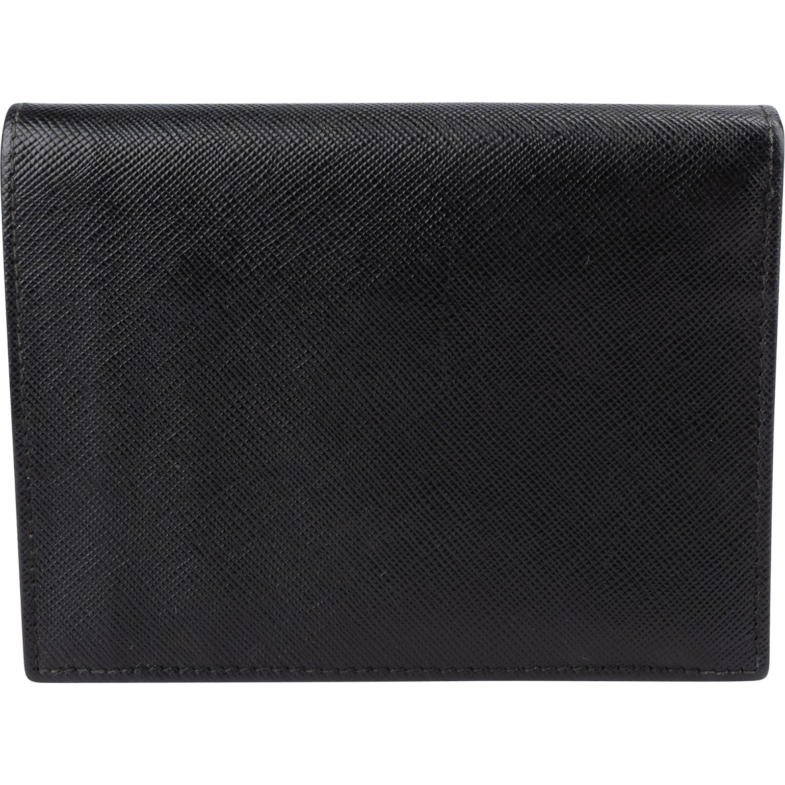 Prada - Saffiano Leather Triangle Trifold Wallet