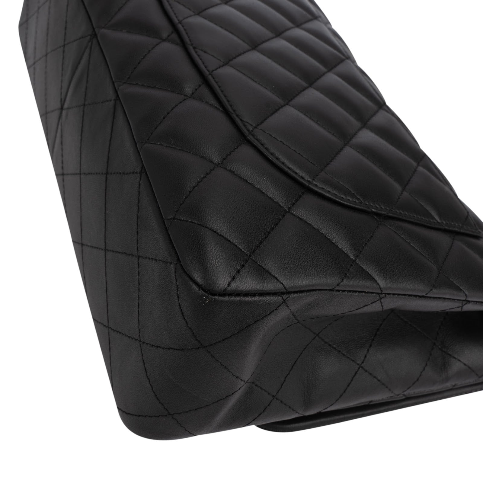 Chanel Quilted Lambskin Jumbo Single Flap Shoulder Bag