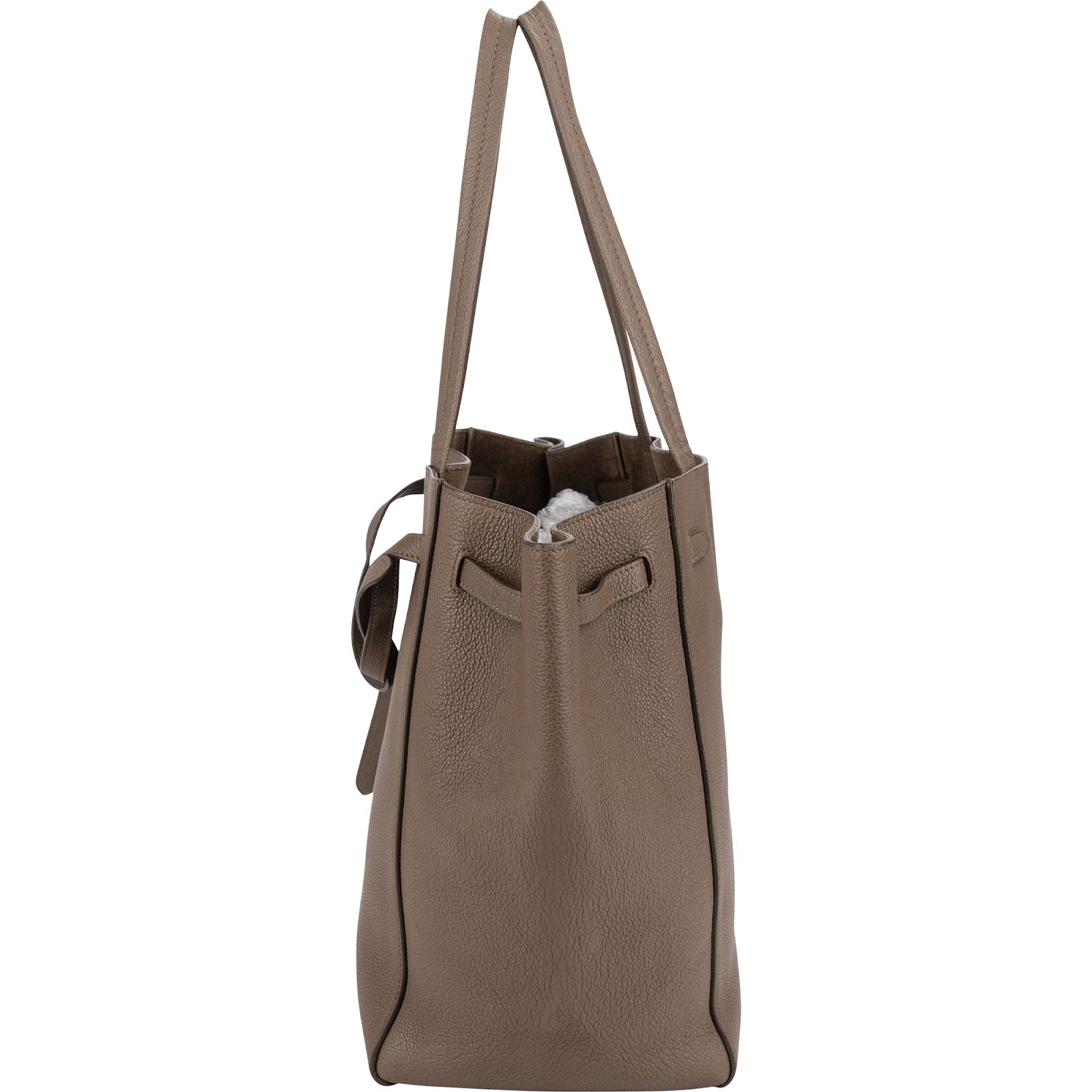 Celine Taupe Grained Calfskin Phantom Cabas Shoulder Bag