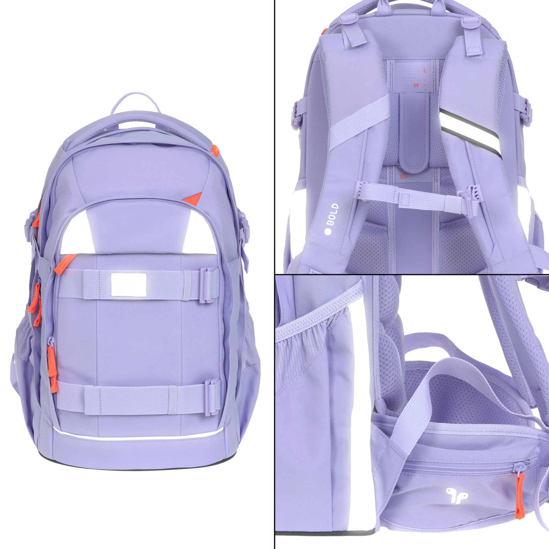 School Backpack Origin Bold - Lavender