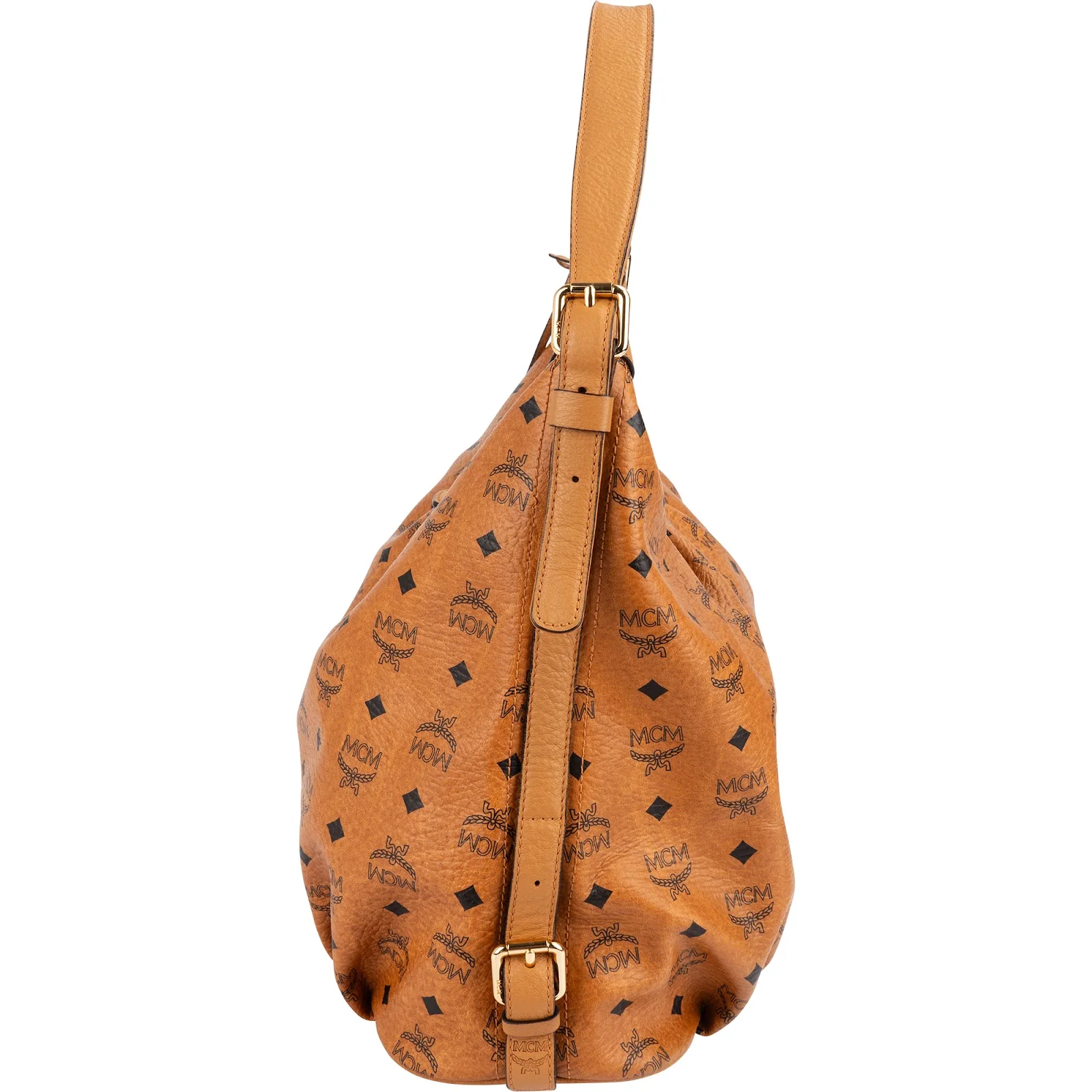 MCM Monogram Visetos Hobo Shoulder Bag