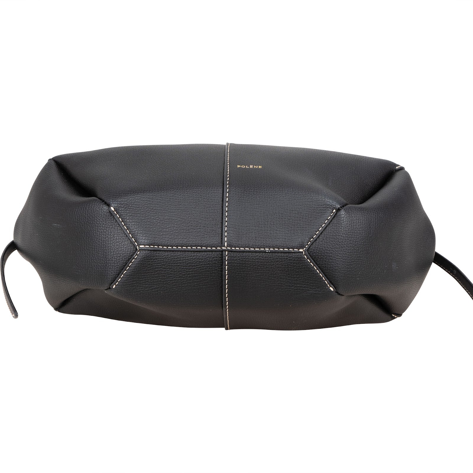 Polène Grained Leather Cyme Tote Handbag