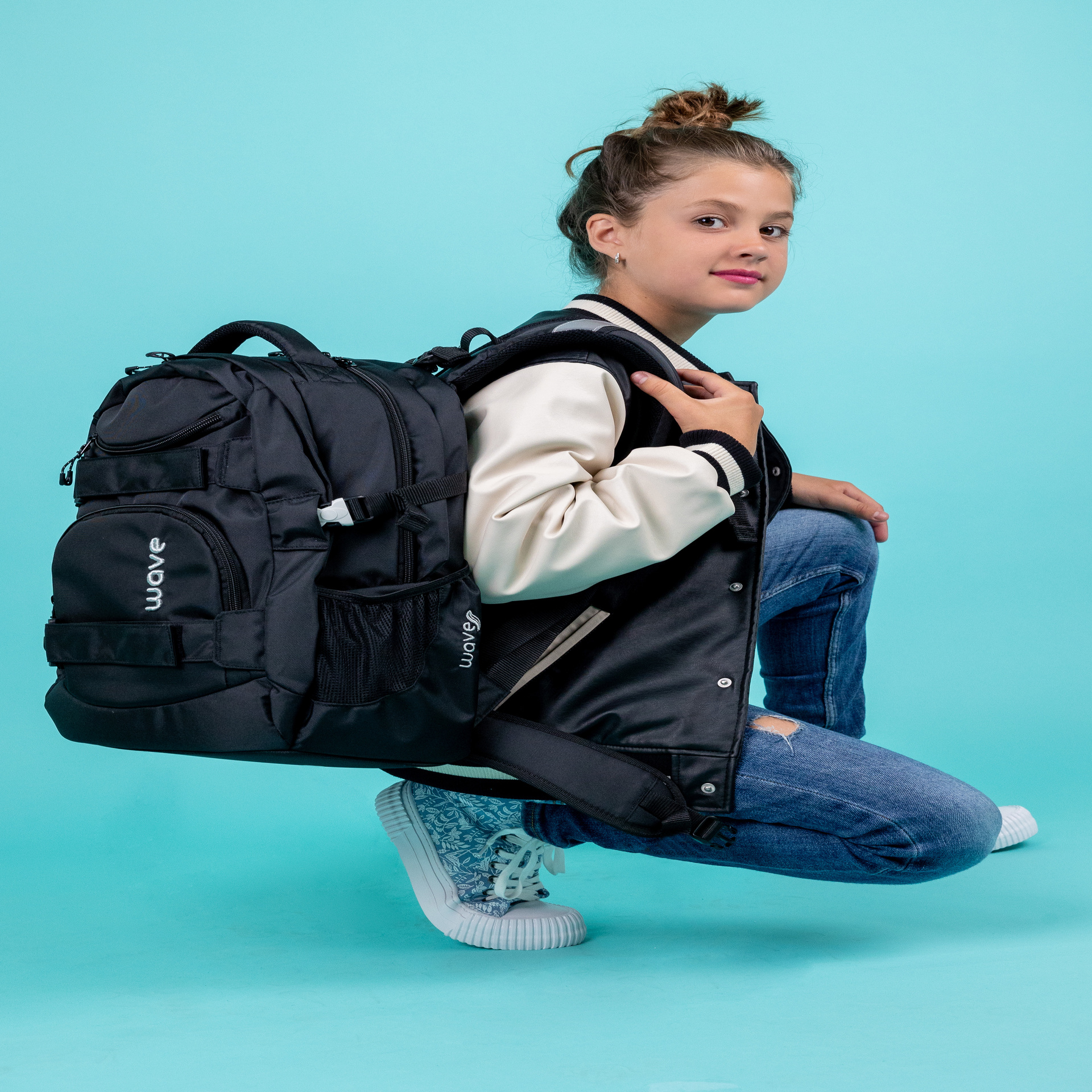 Wave Infinity Schulrucksack - Black