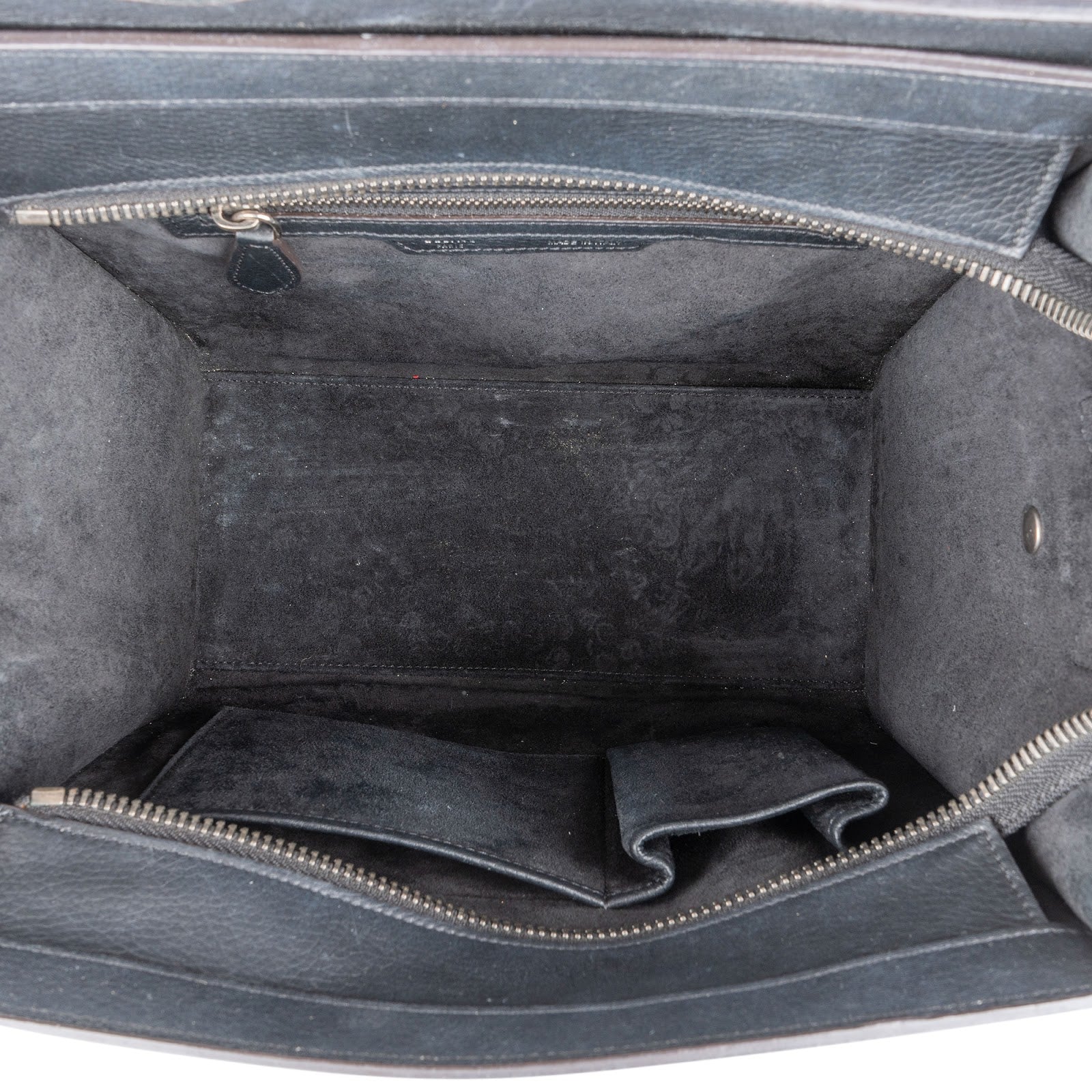 Sac à main de voyage Céline en cuir grainé noir