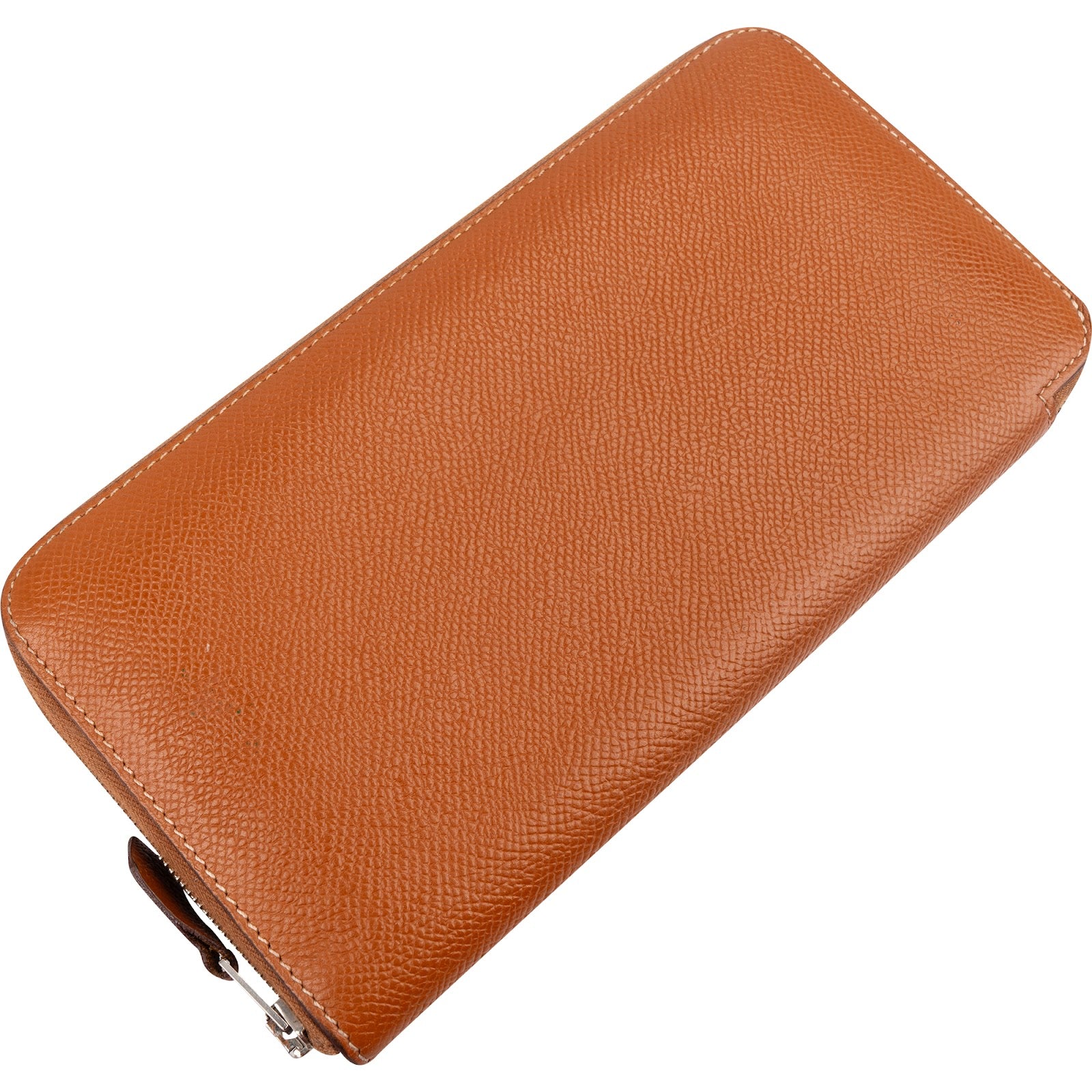 Hermès Brown Epsom Leather Azap Zippy Wallet