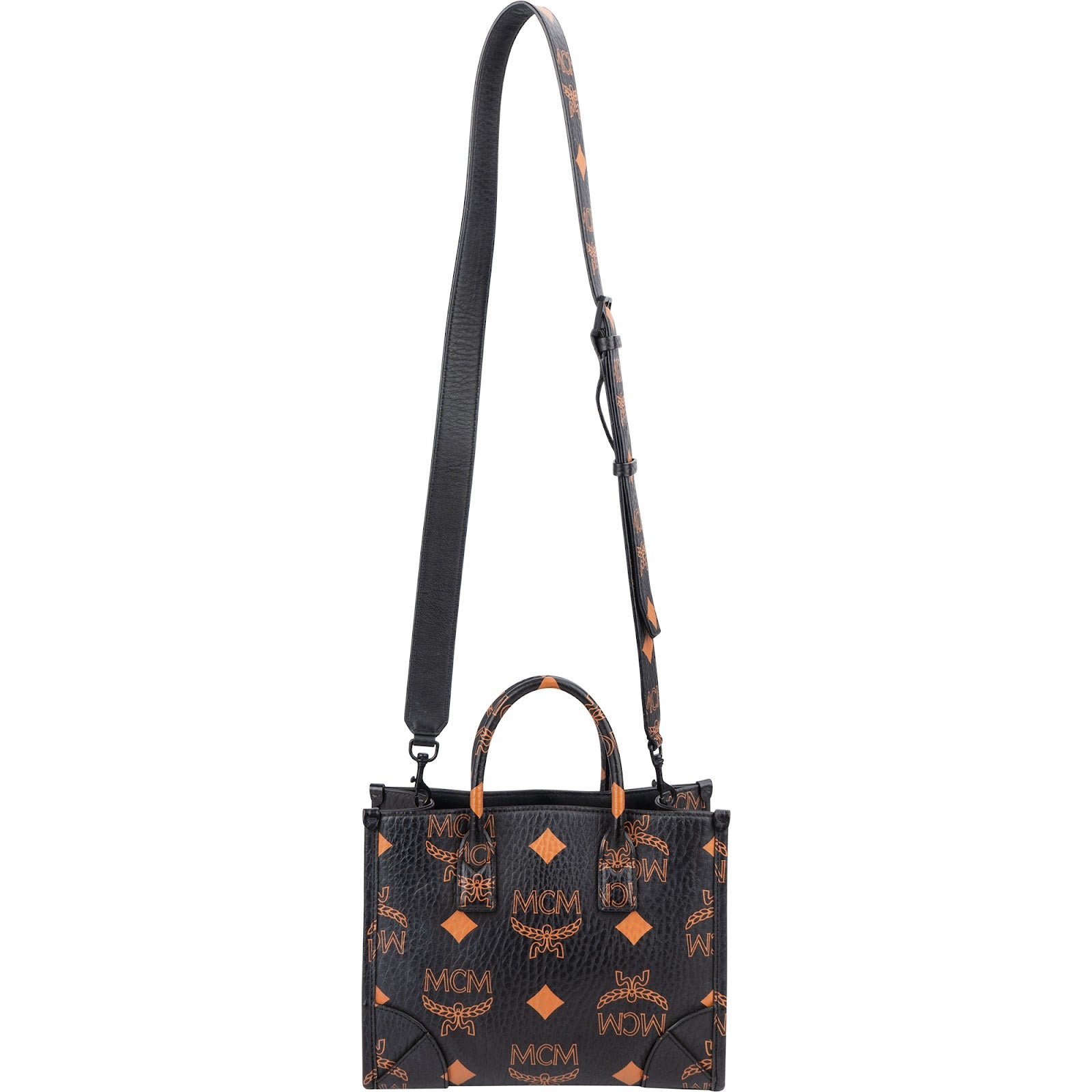 MCM Monogram Aren Mini Tote in Visetos Handbag
