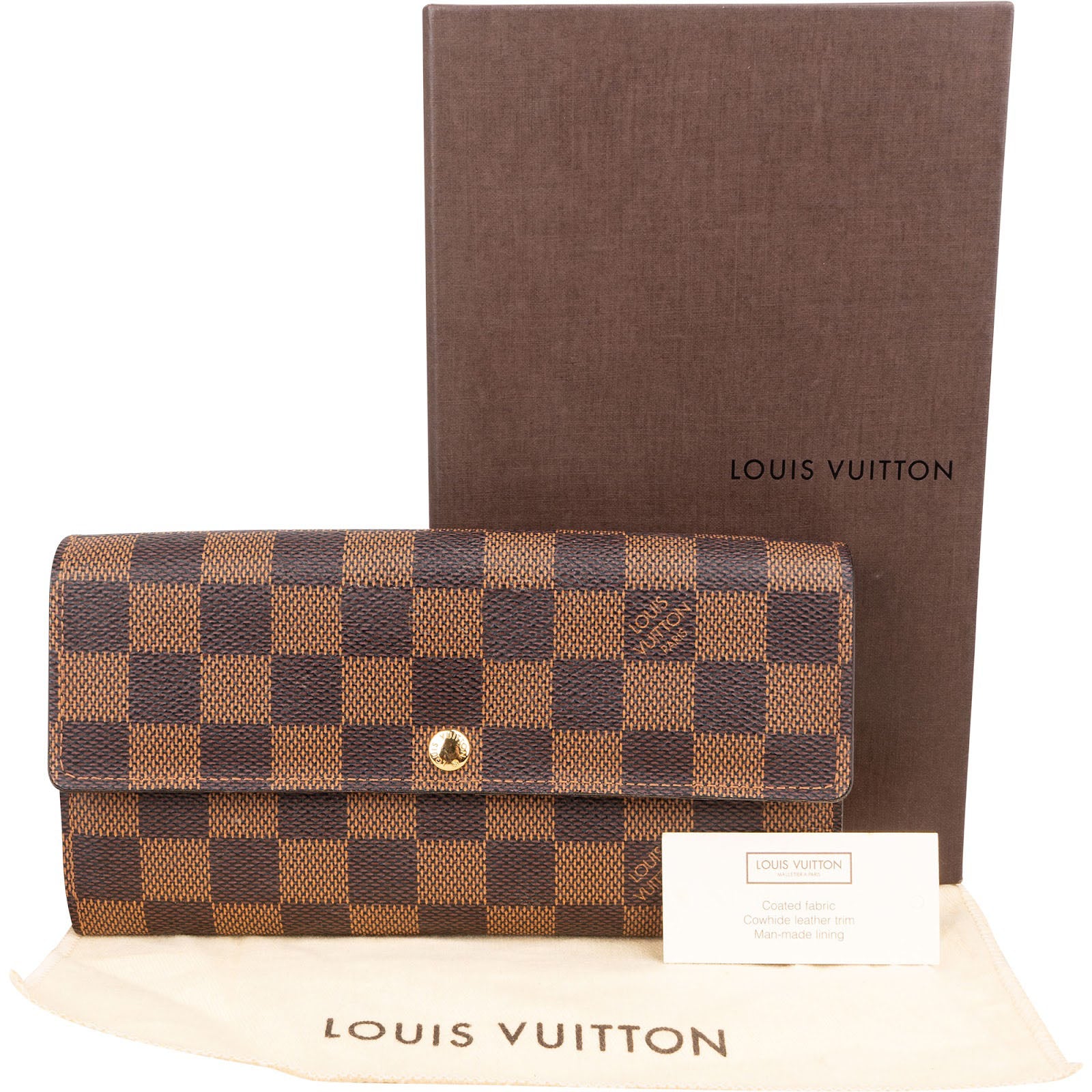 Louis Vuitton Monogram Damier Ebene Sarah Wallet