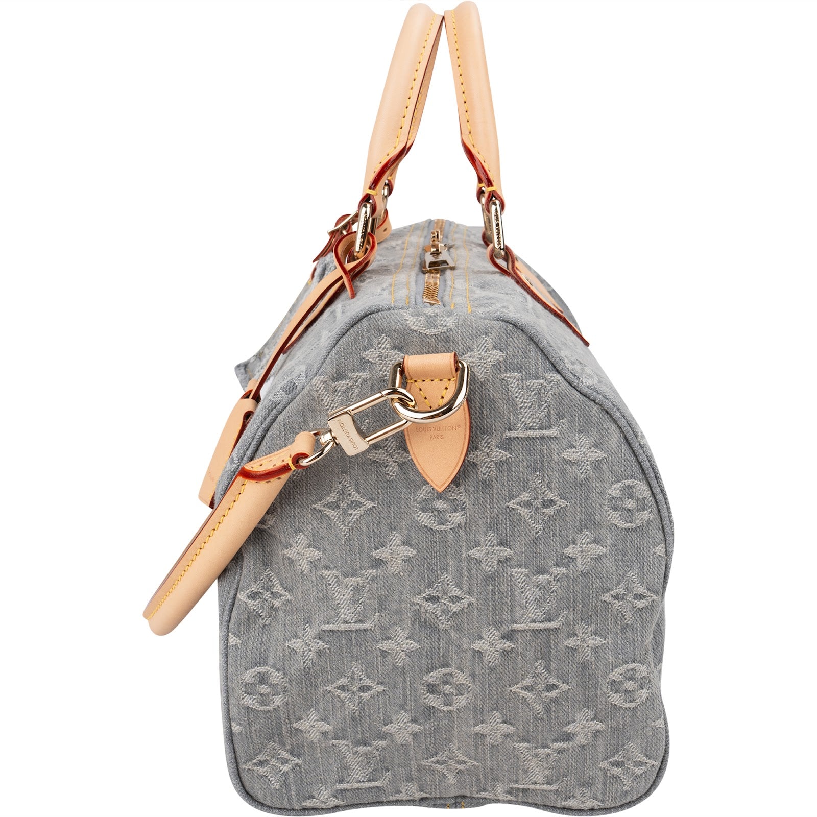 Louis Vuitton Monogram Denim Speedy 30 Bandoulière Boston Bag