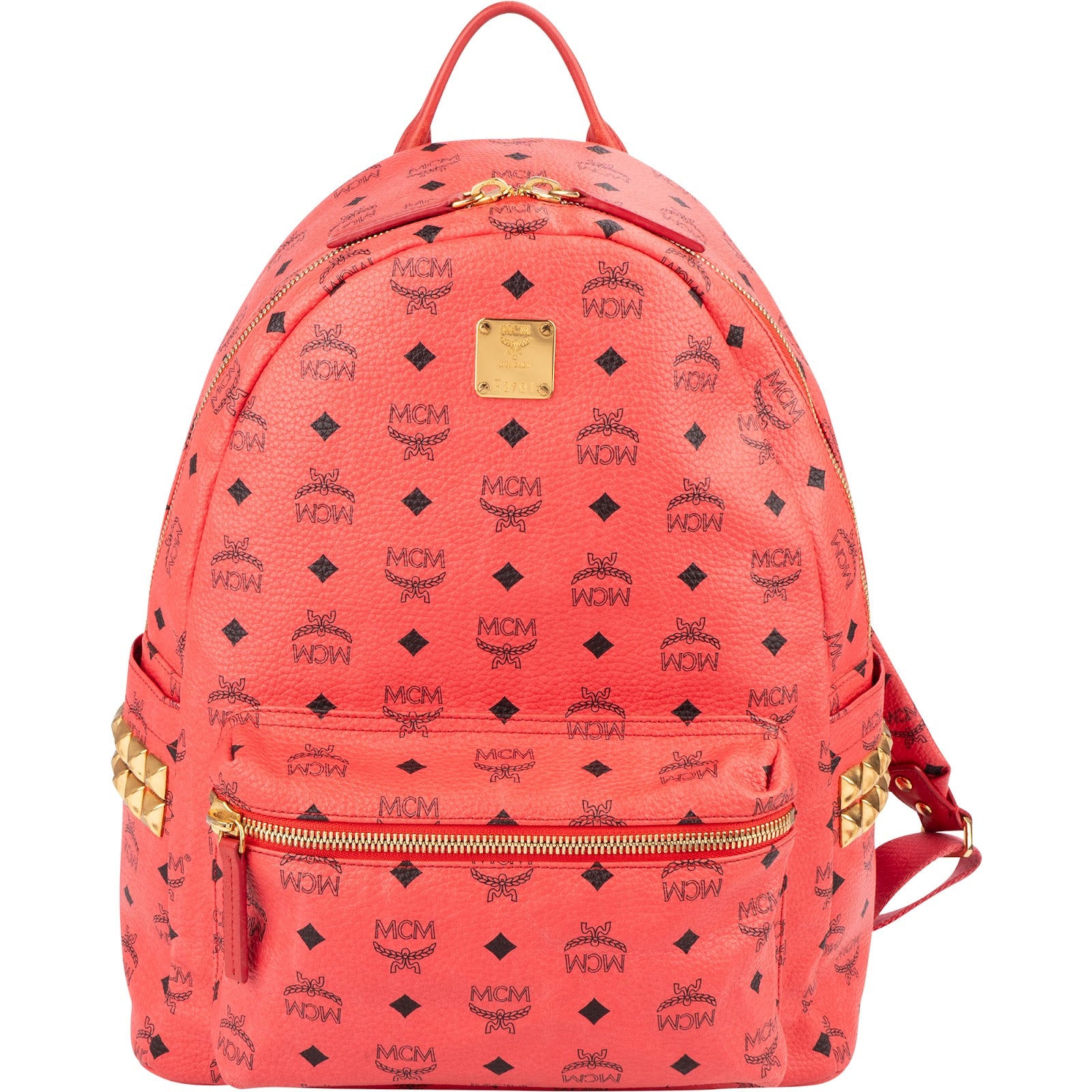 MCM Monogram Visetos Stark Side Studs Backpack