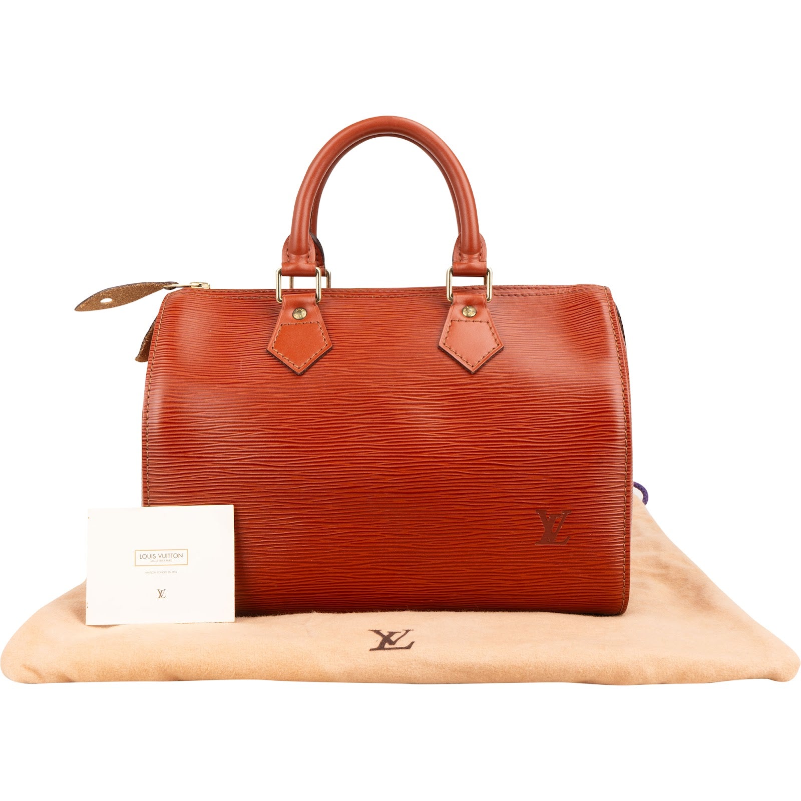 Sac Speedy 30 Boston Louis Vuitton en cuir Epi couleur « Kenyan Fawn »