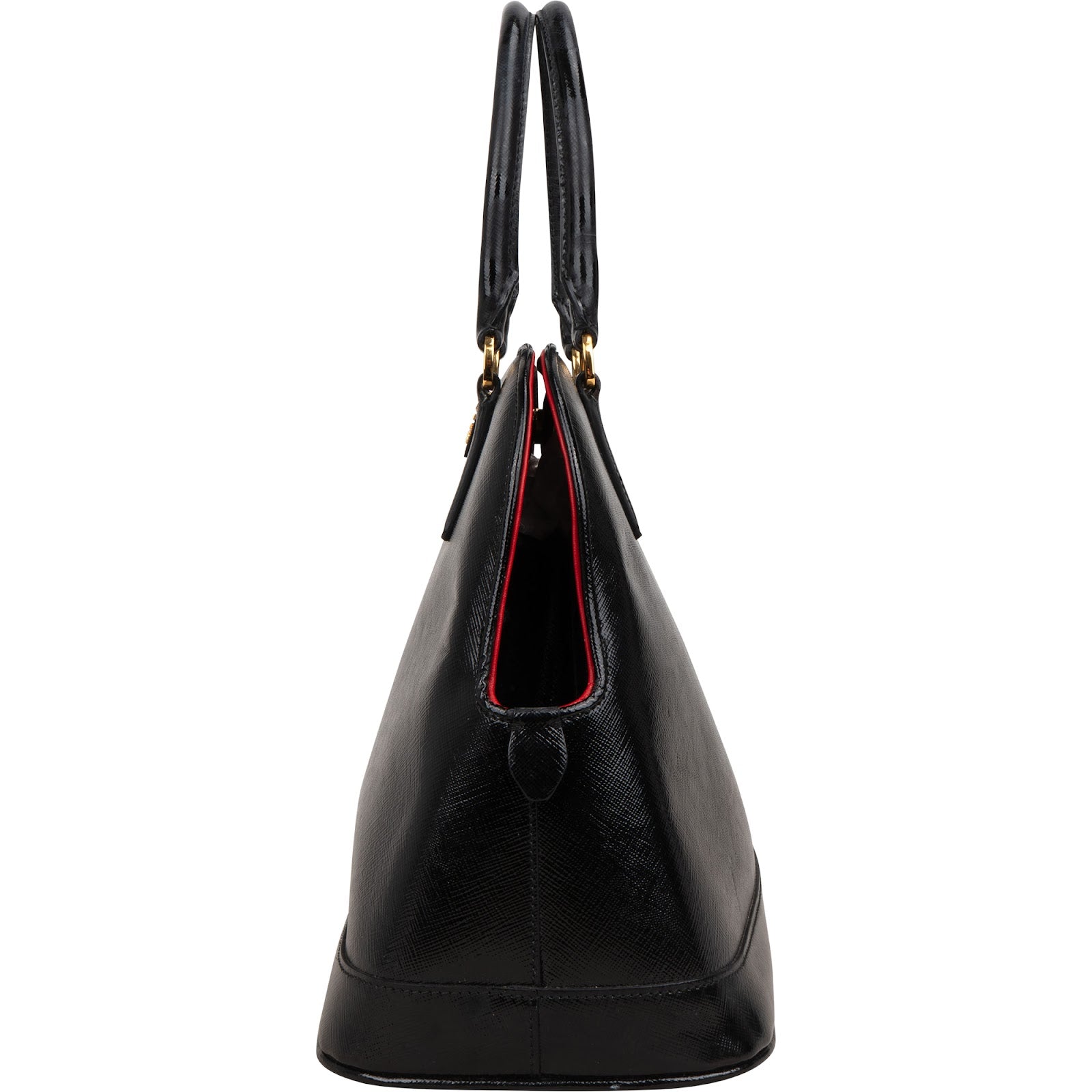 Prada Saffiano Vernis Leather Promenade Handbag