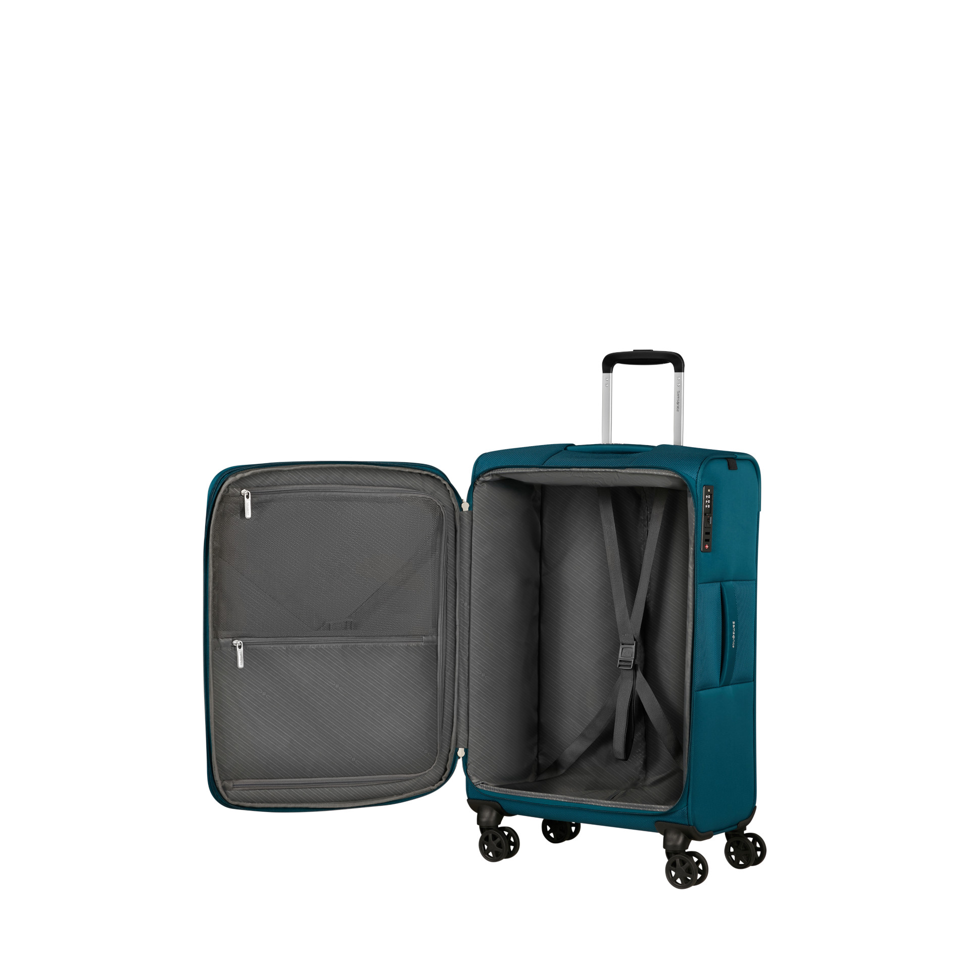BASE BREEZE Trolley M (67 cm) erweiterbar - PETROL BLUE