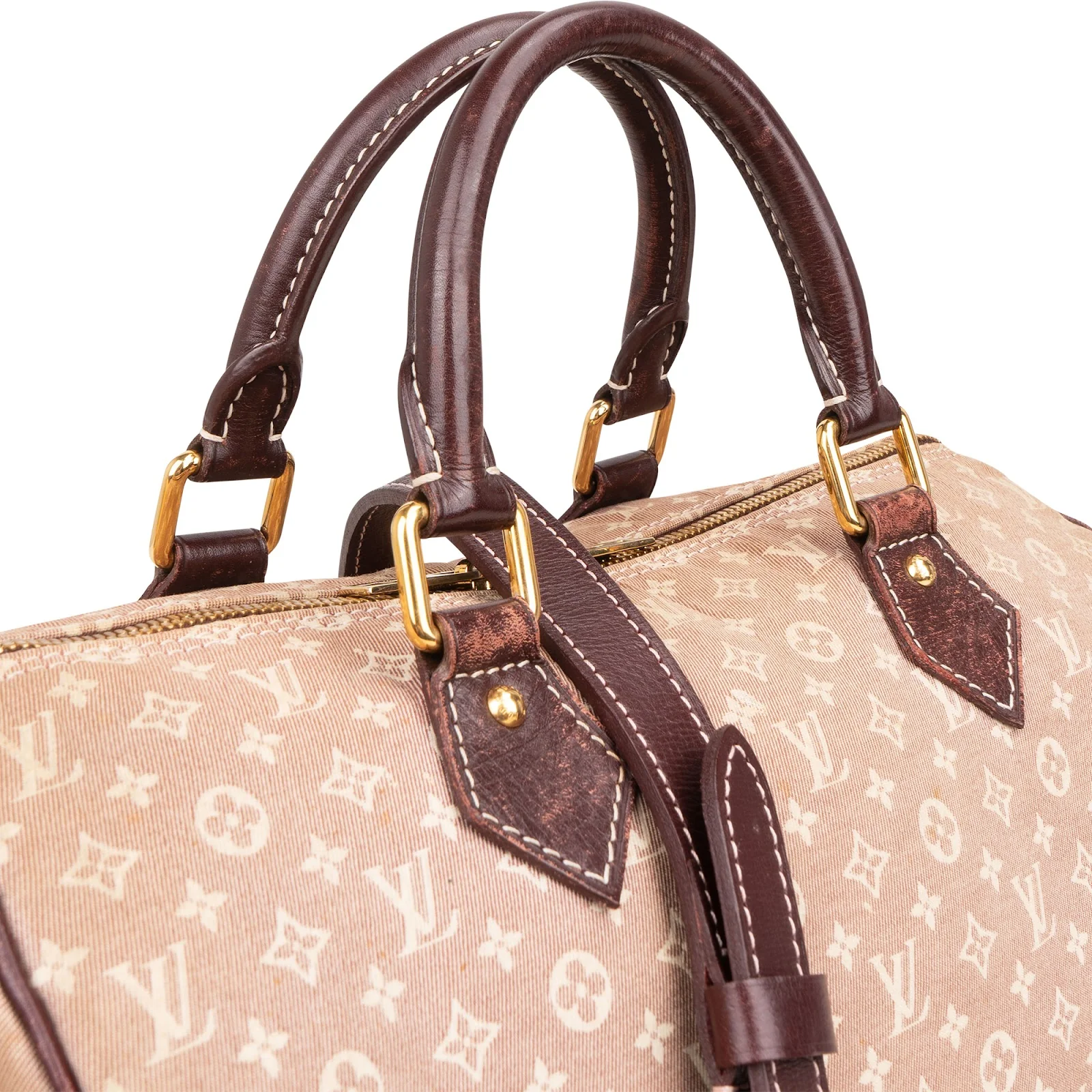 Louis Vuitton Monogram Mini Lin Speedy 30 Bandoulière  Boston Bag