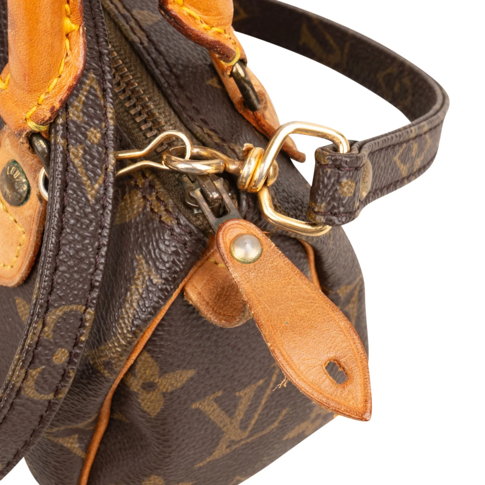 Louis Vuitton Canvas Monogram Mini Speedy Boston Bag