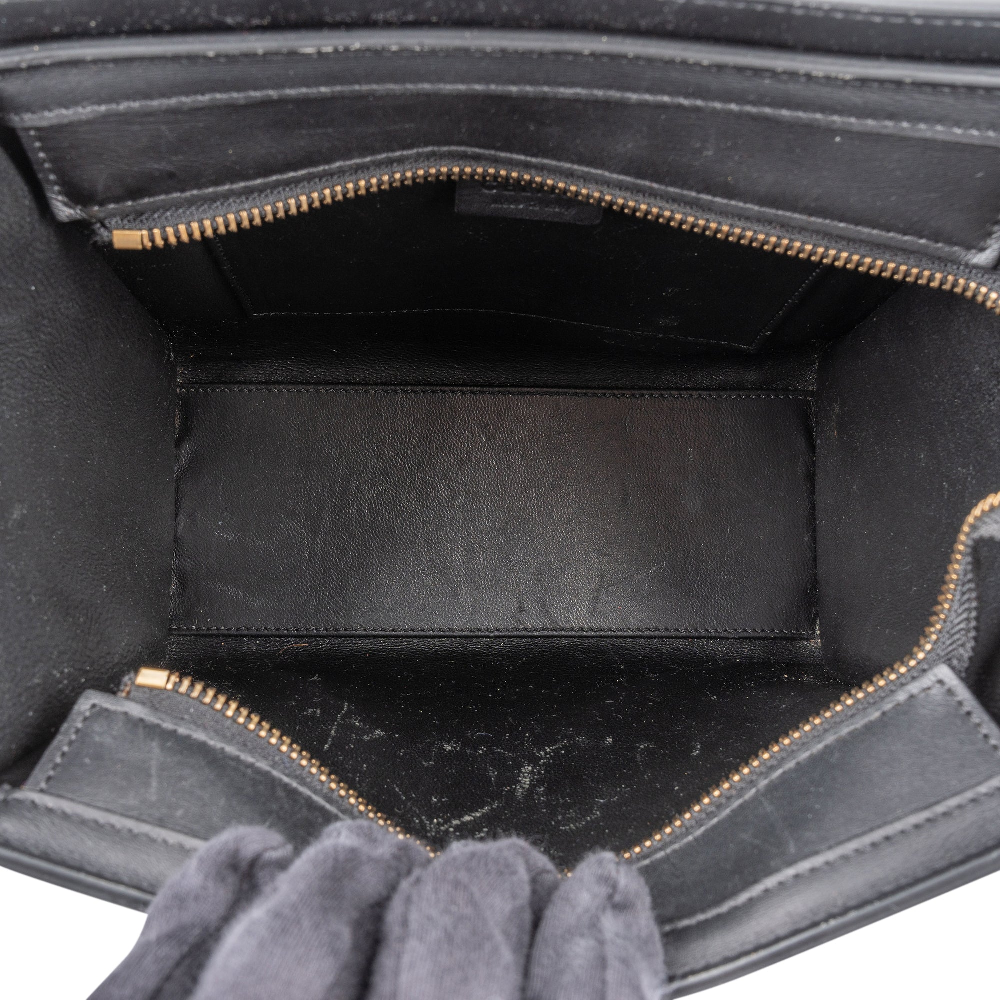 Céline Tricolor Leather Luggage Handbag