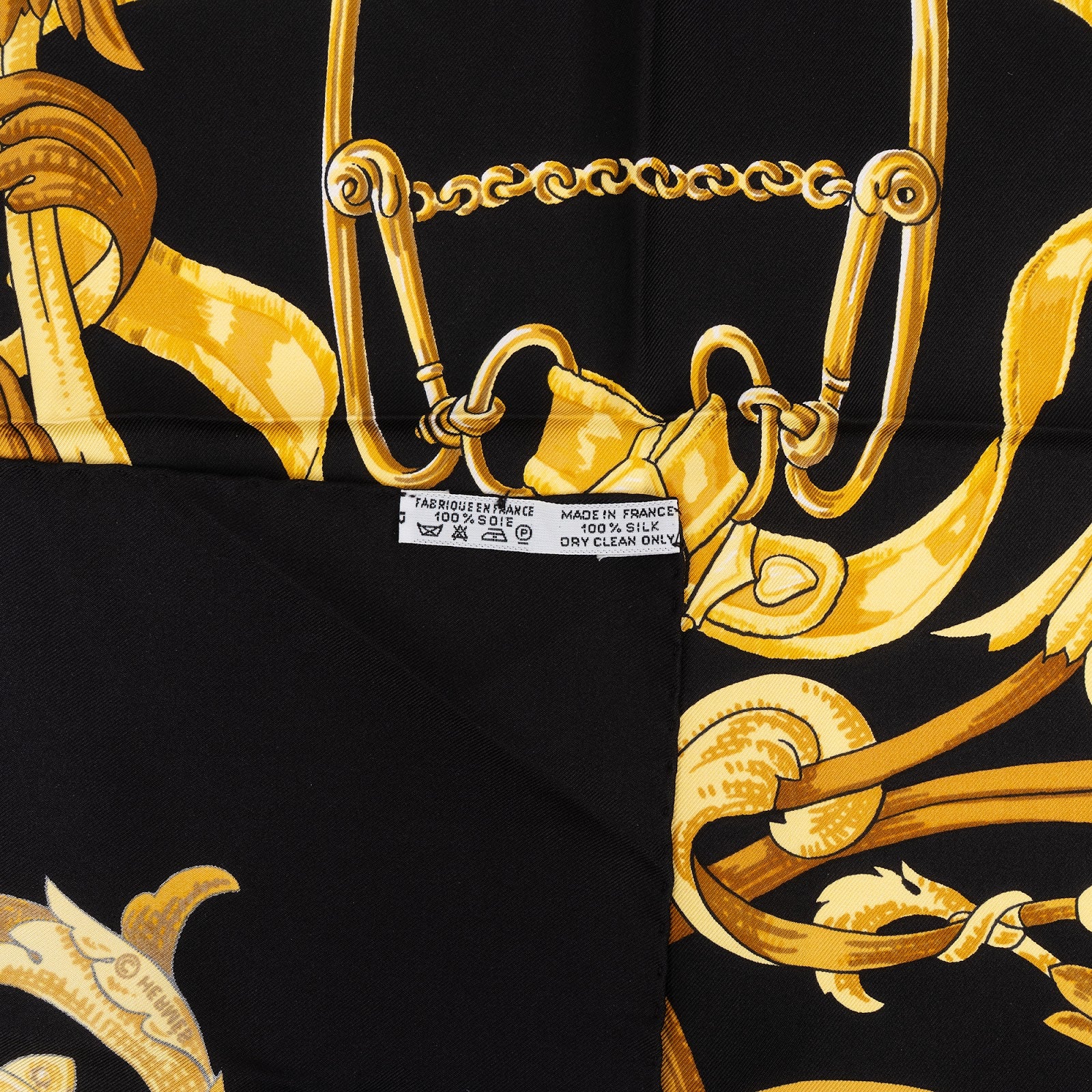 Foulard Hermès Le Mors “A La Conetable” in seta, 90