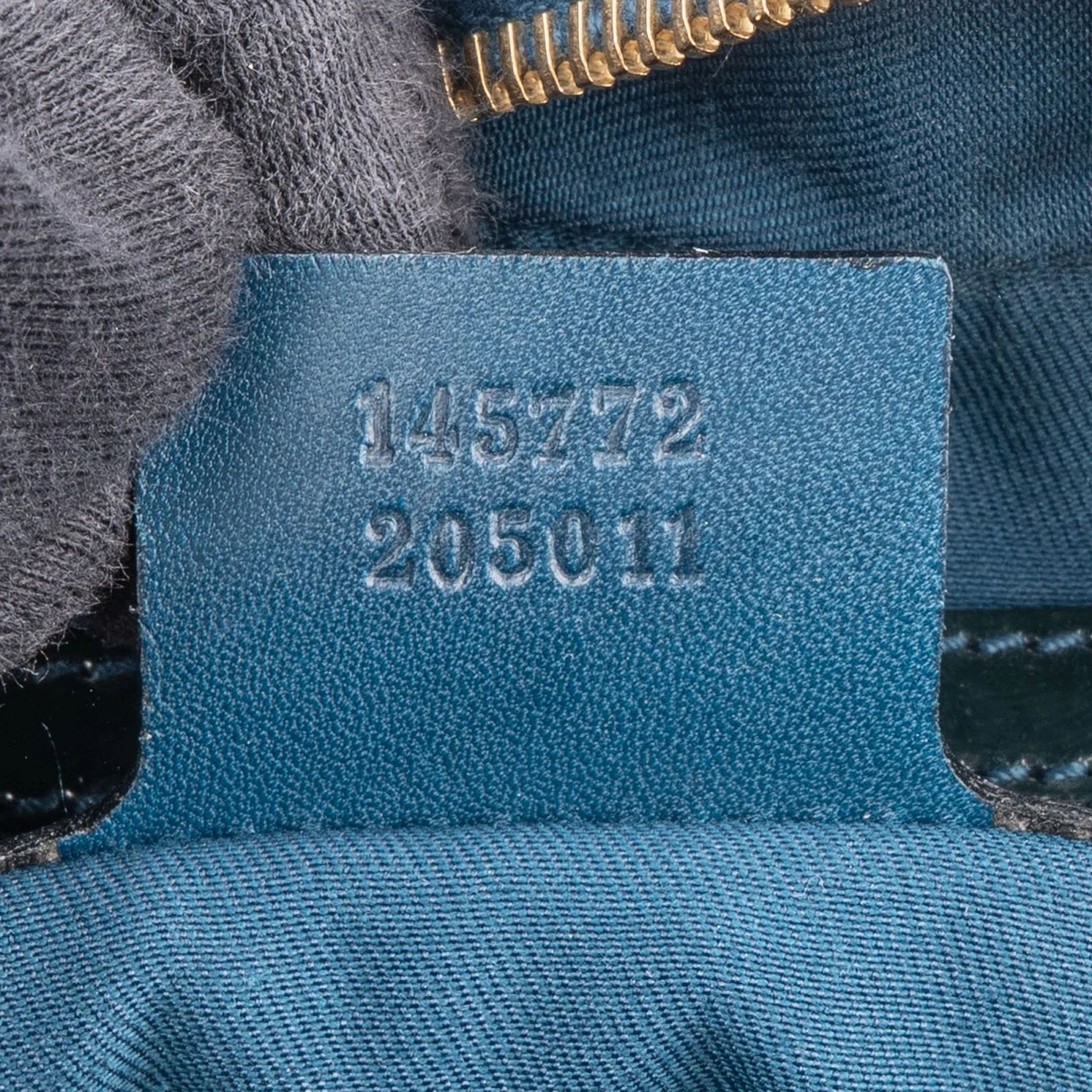 Gucci Monogram Patent Leather Horsebit Boston Bag