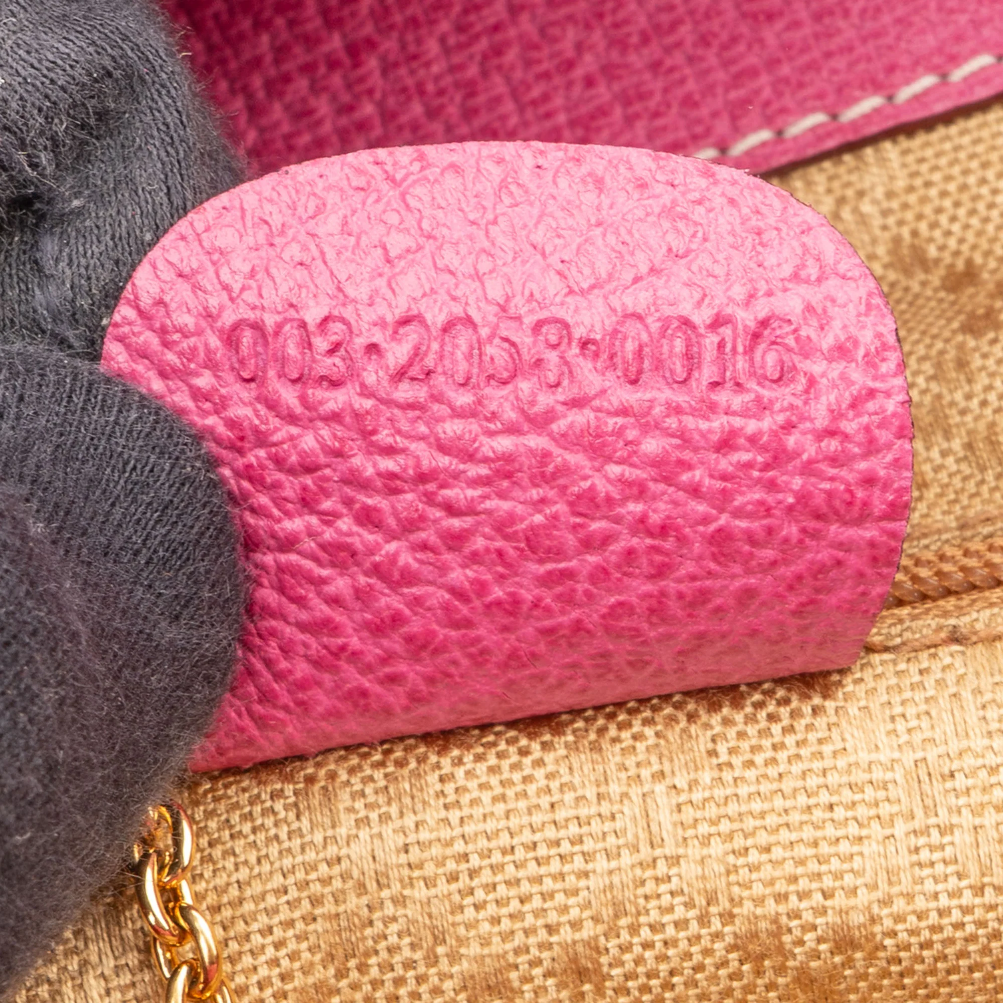 Gucci Pink Suede Bamboo Rucksack