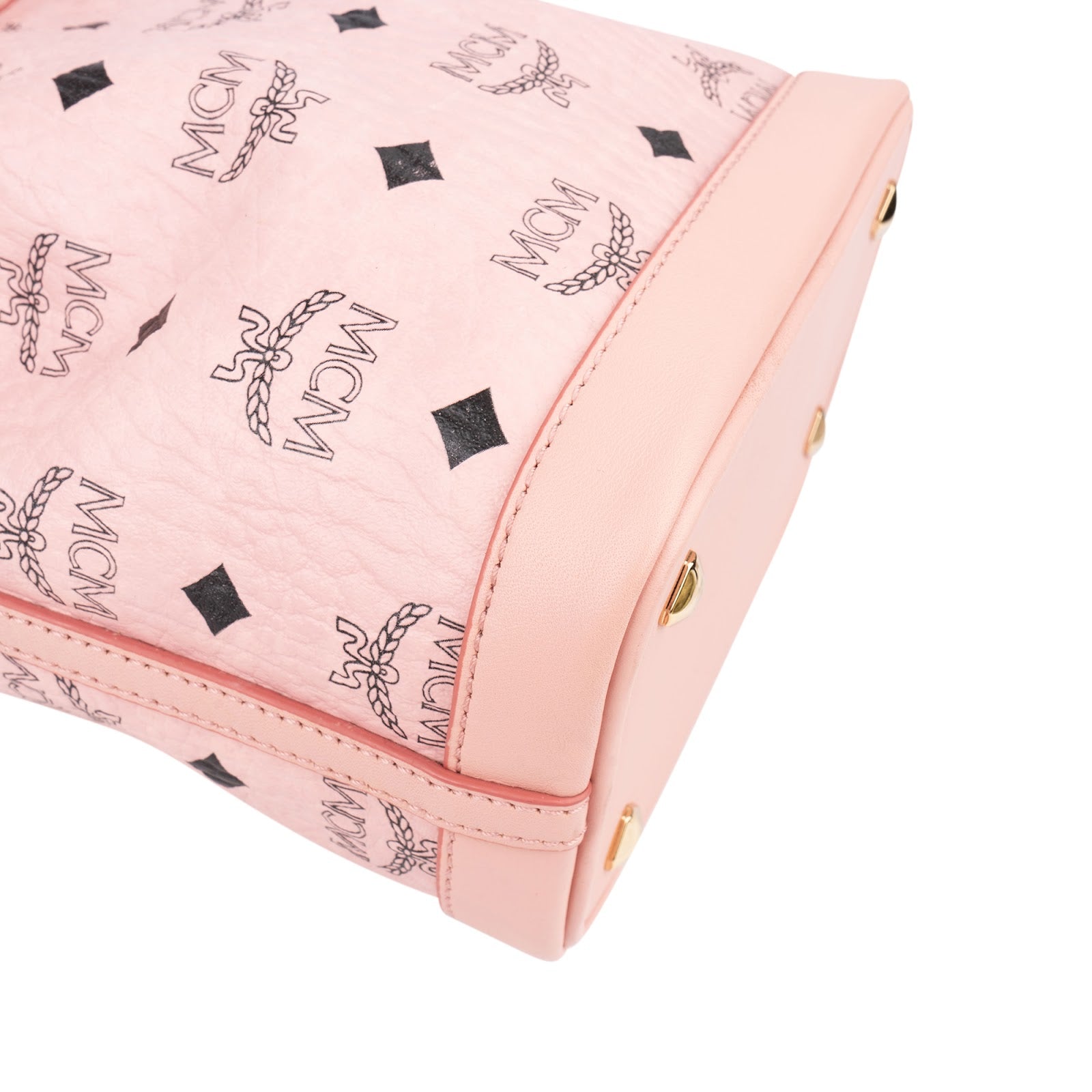 MCM Monogram Visetos Puppy Mini Drawstring Crossbody Bag