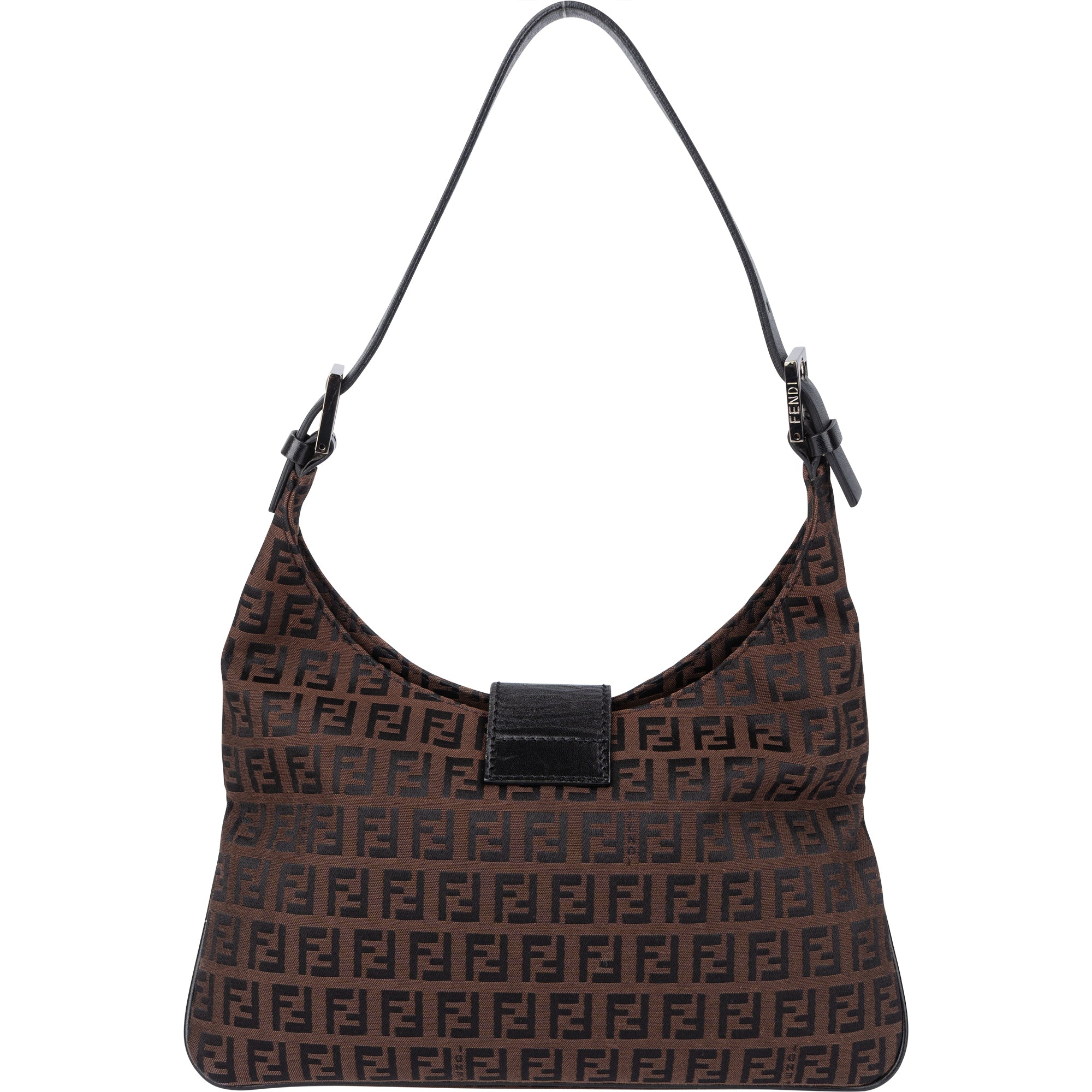 Sac à bandoulière Fendi FF Monogram Baguette à boucle