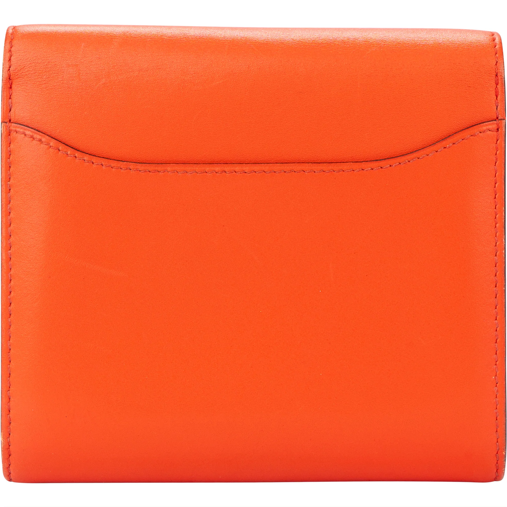 Hermès Constance Compact Orange Poppy Wallet