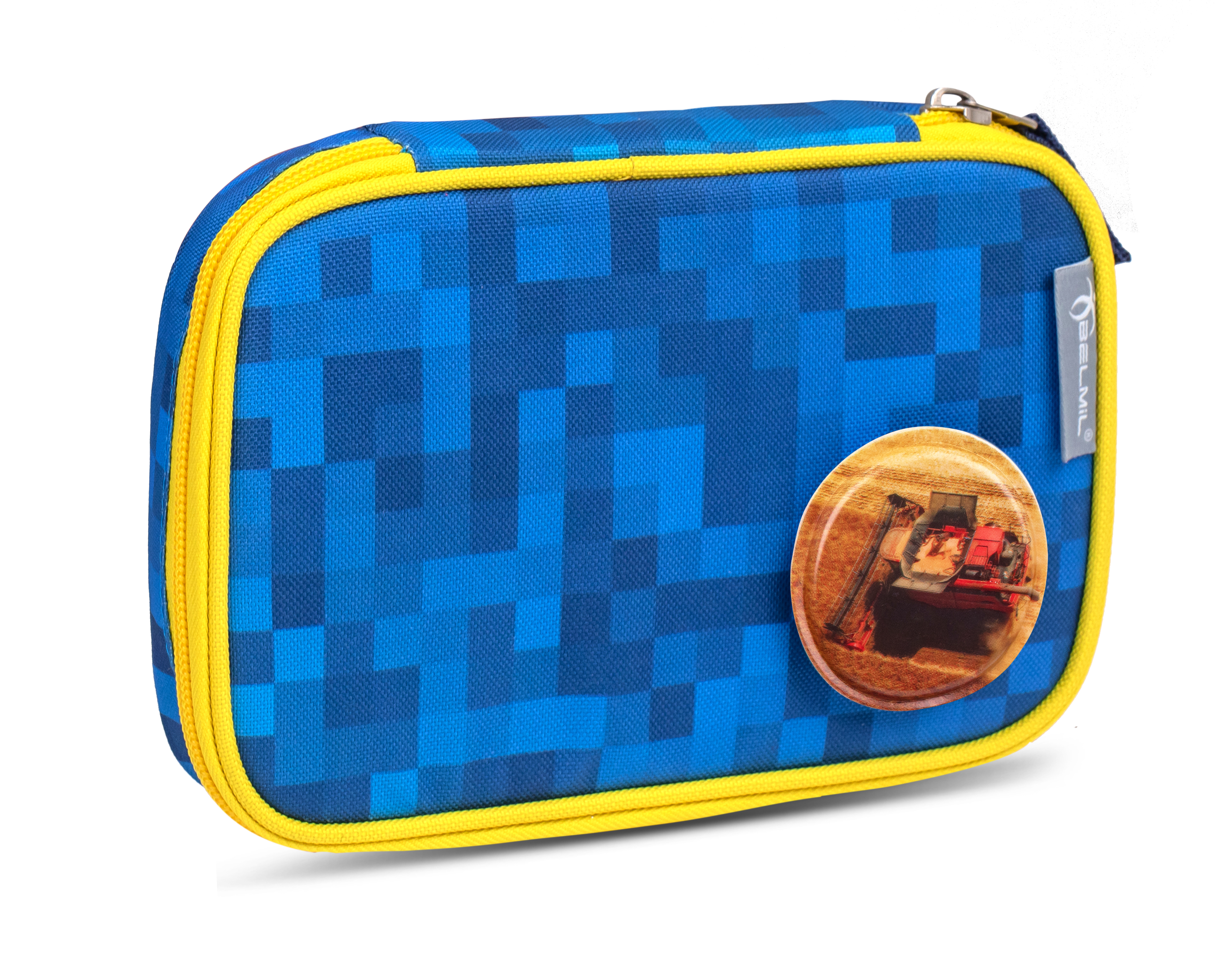 Smarty Schulranzen Set 5-teilig mit 6 Patches - Funky Blue