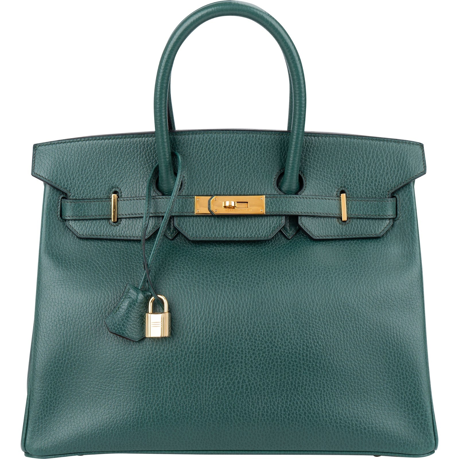 Hermès Vert Clair Ardennes Leather Birkin 35 Handbag
