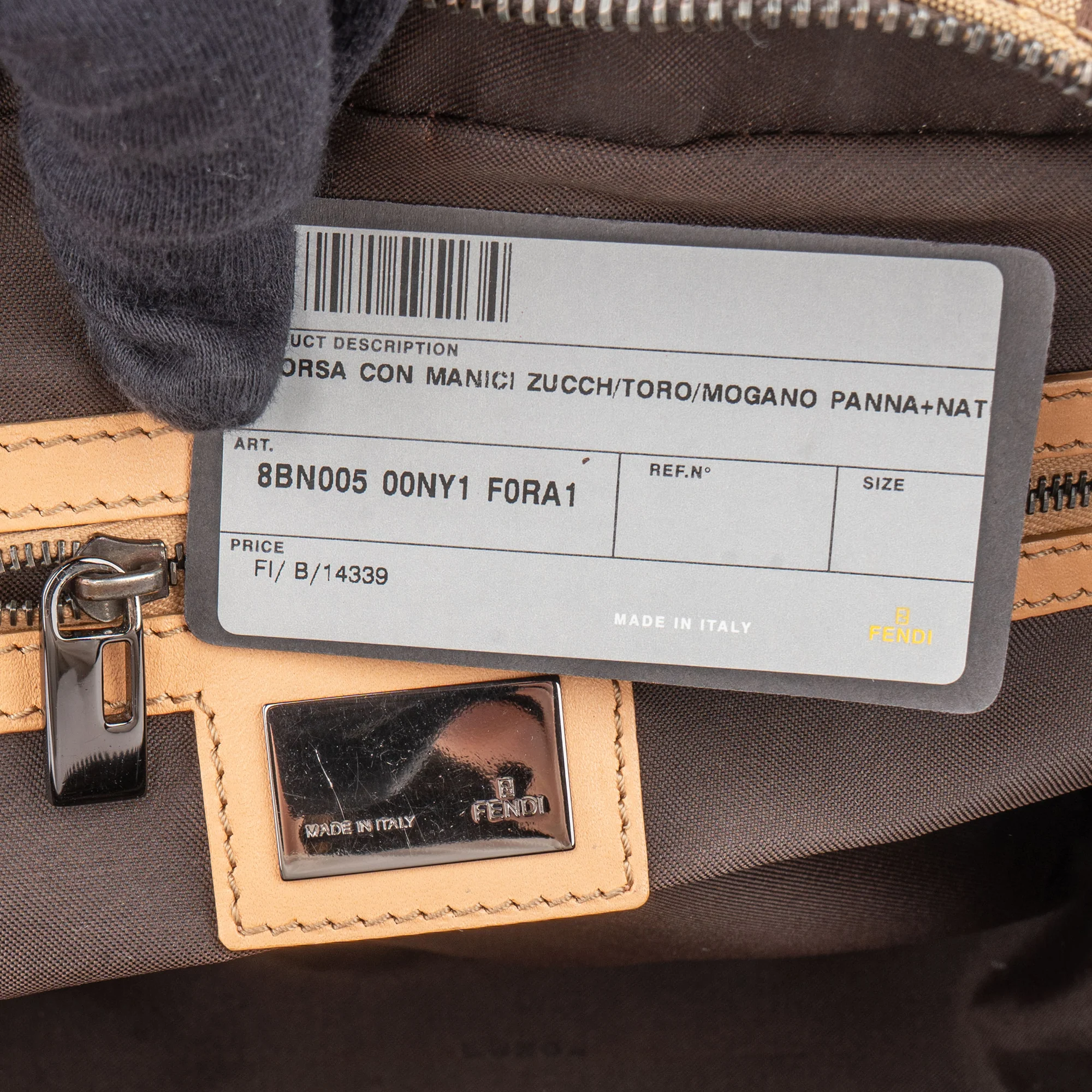 Fendi FF Monogram Zucca Handbag