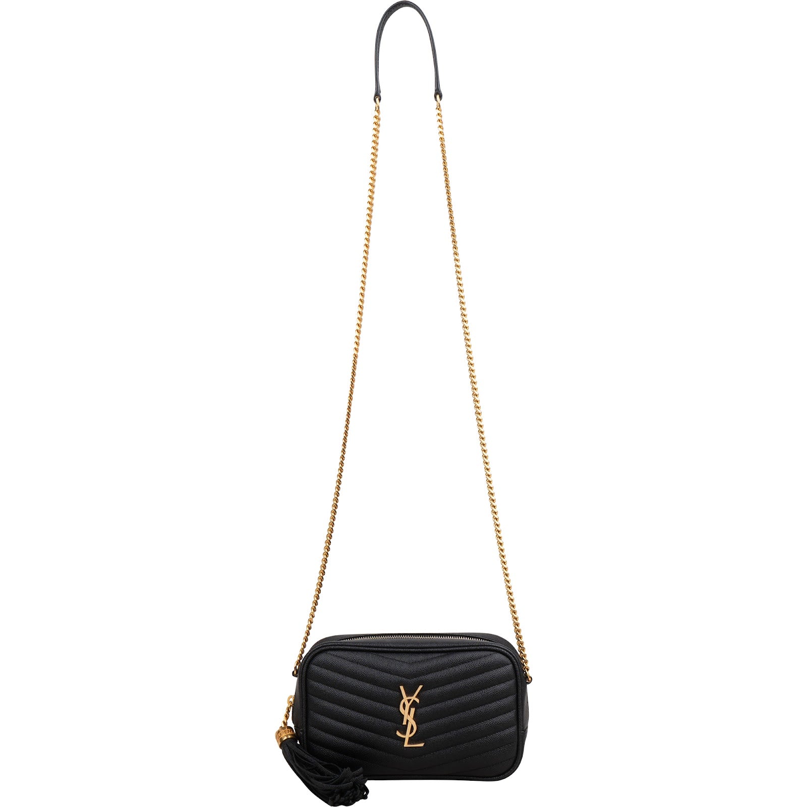 Saint Laurent Quilted Leather Lou Camera Crossbody Bag