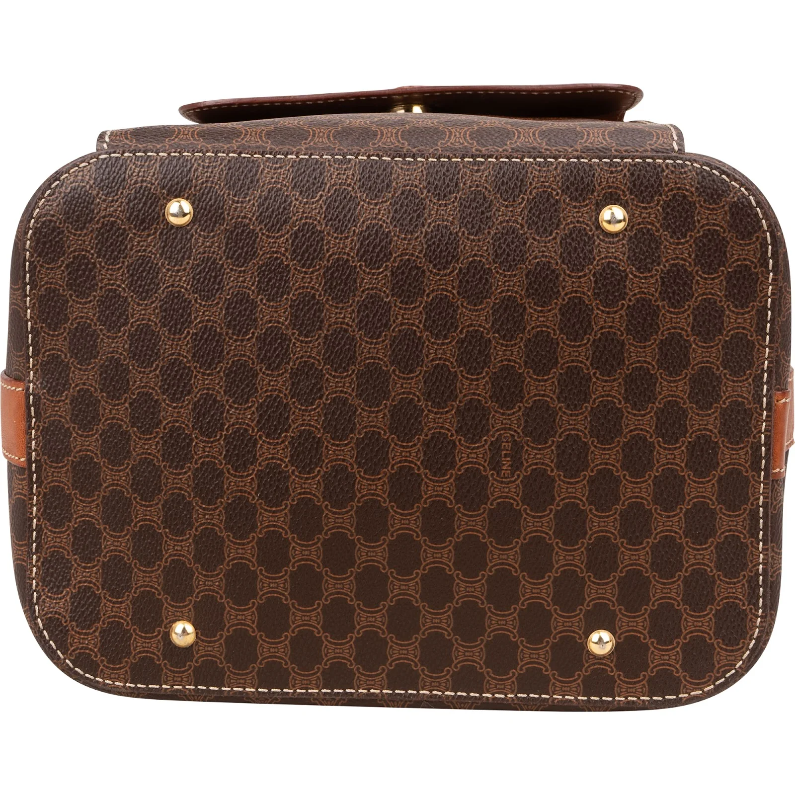 Celine Macadam Monogram Bucket Crossbody Bag