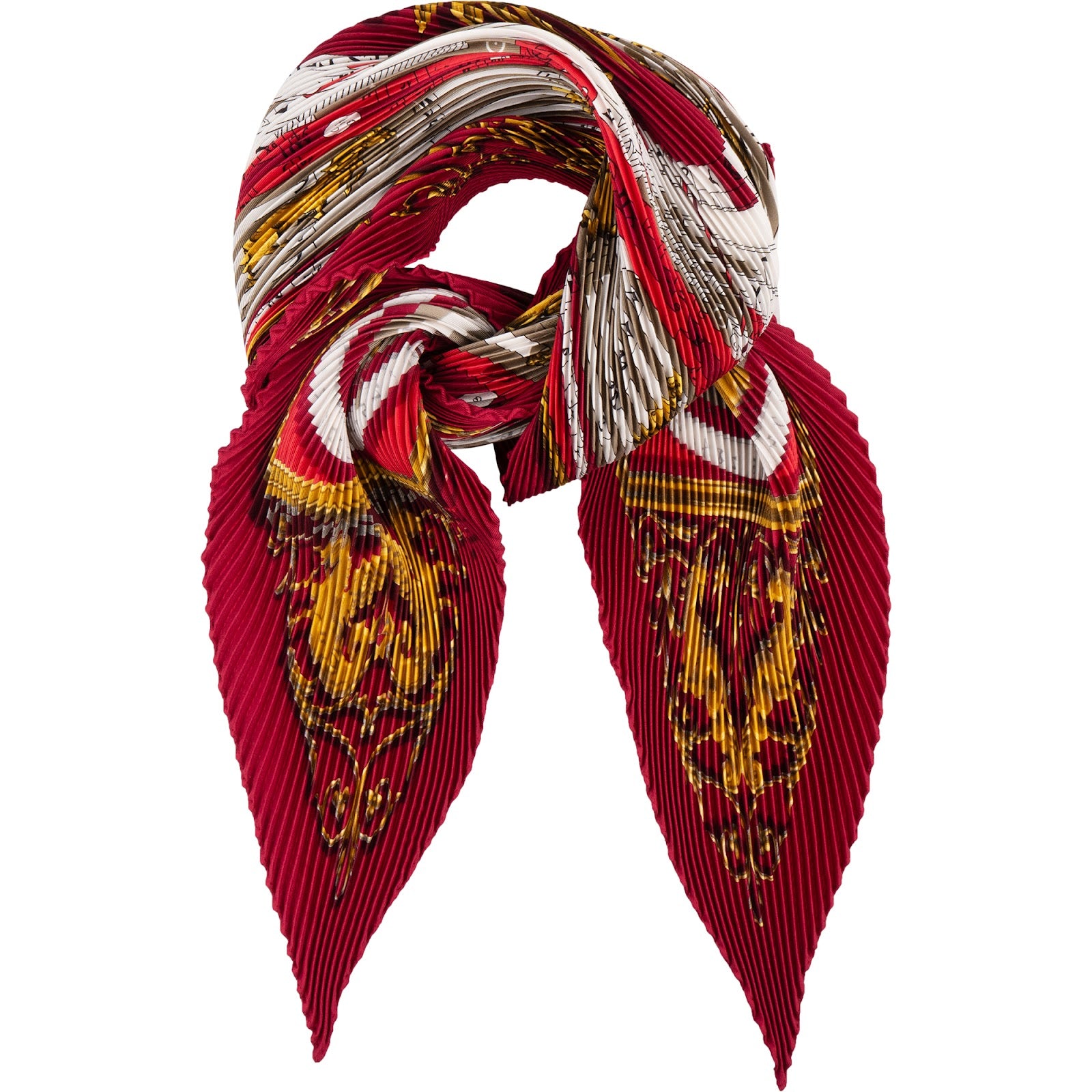 Hermès - Dies et Hore Astrologie Plisse Silk Scarf