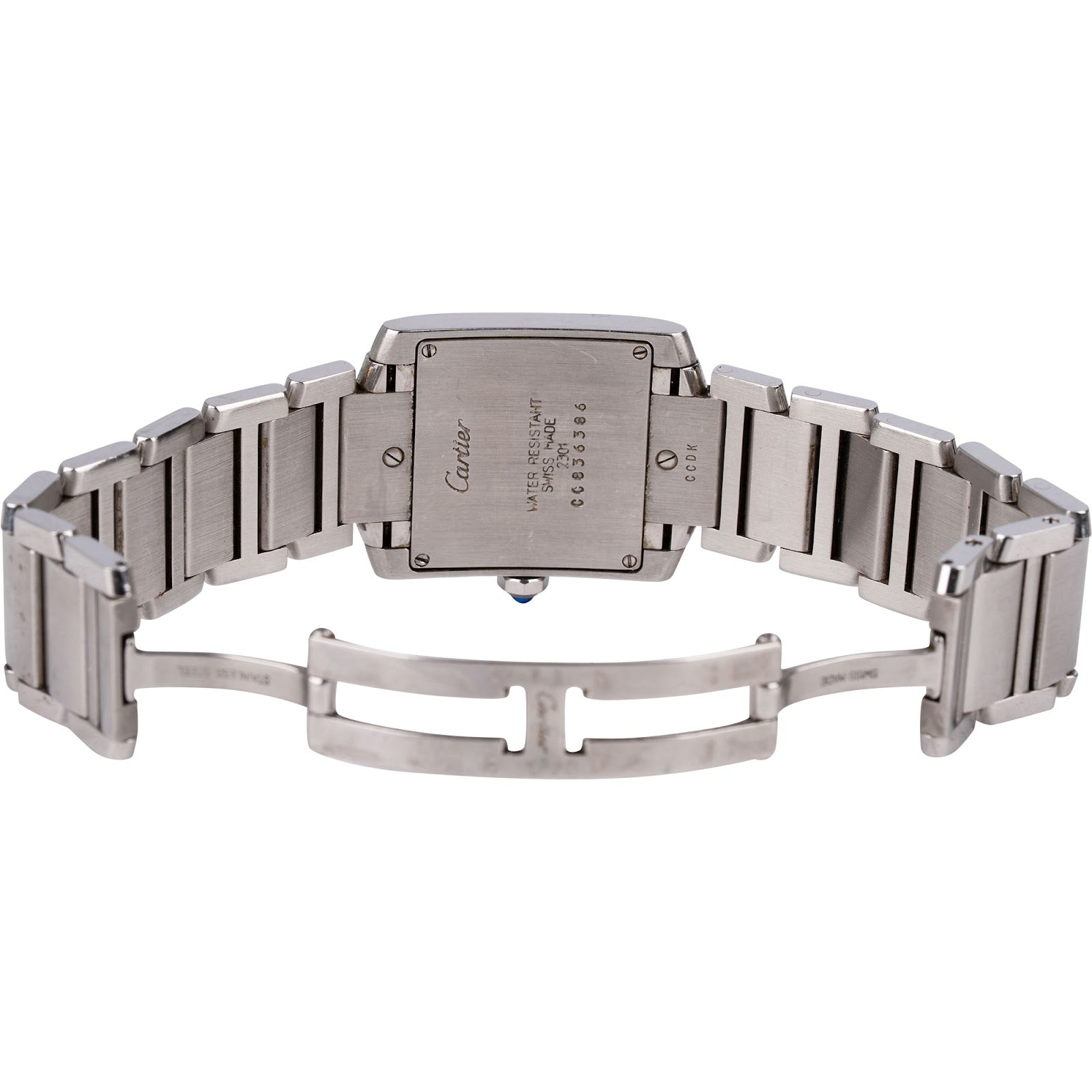 Cartier Stainless Steel Tank Française 2301 Damen Armbanduhr