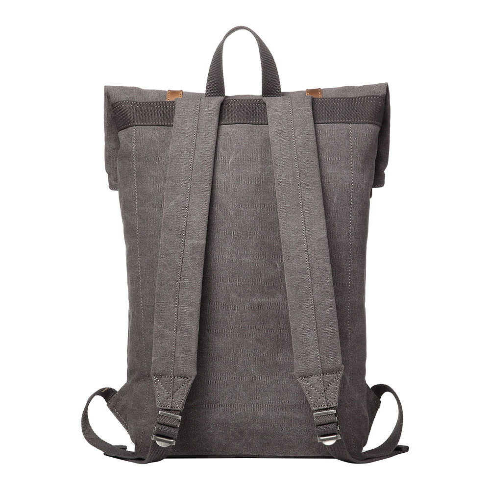 Heritage Canvas Laptop Backpack - Charcoal