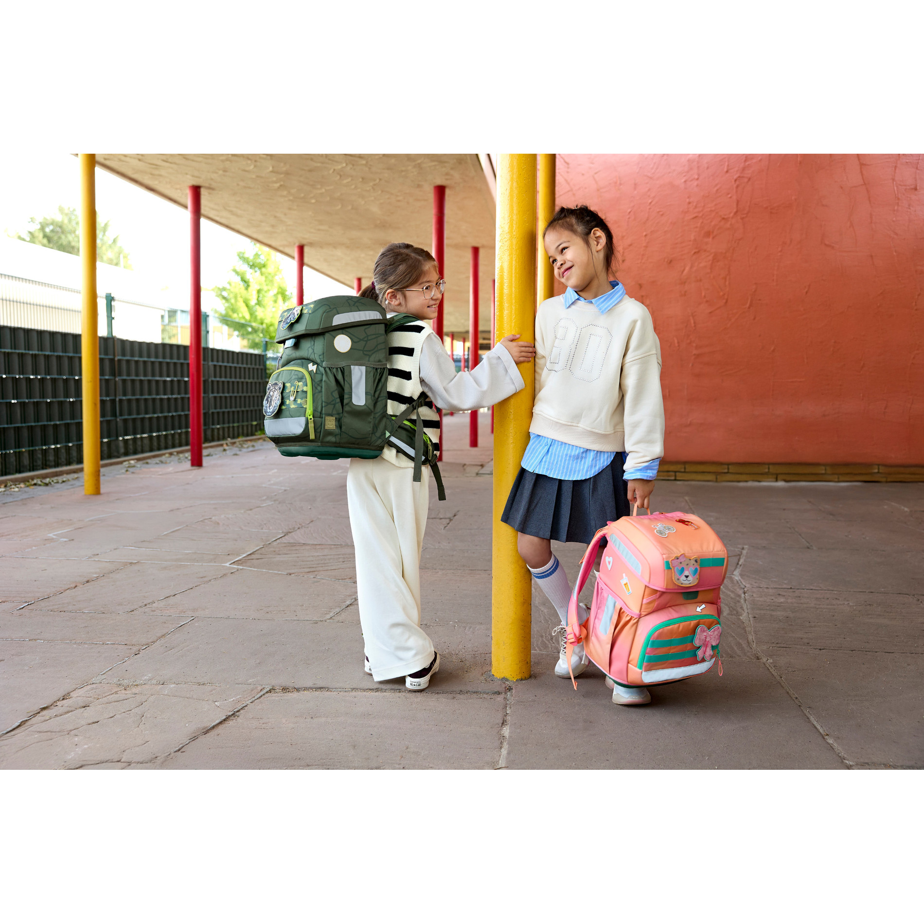 School Set Light Unique Schulranzenset 5tlg. - Sunset pink