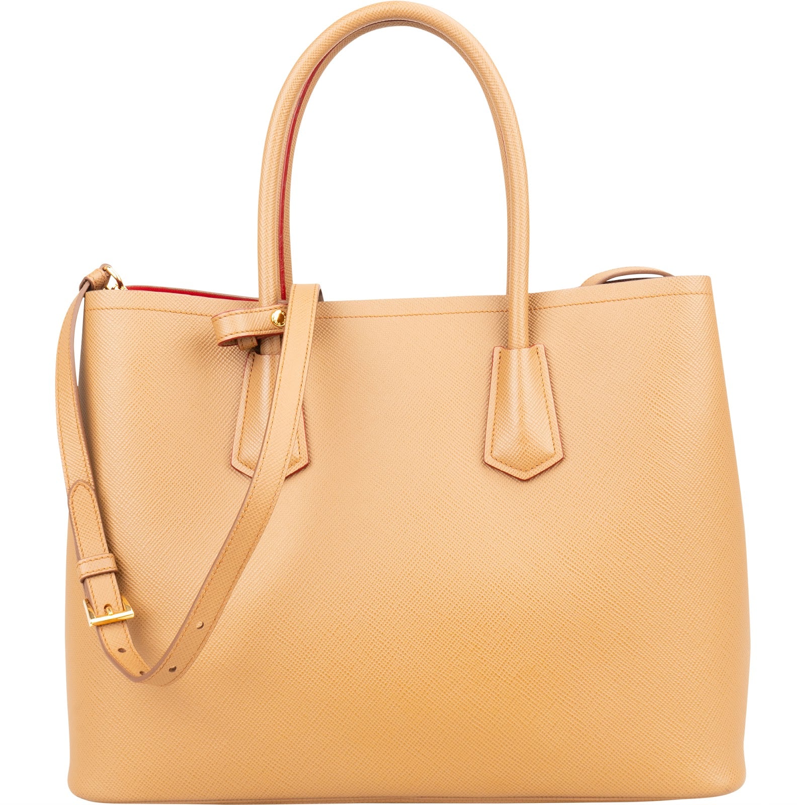 Prada Saffiano Leather Double Handbag