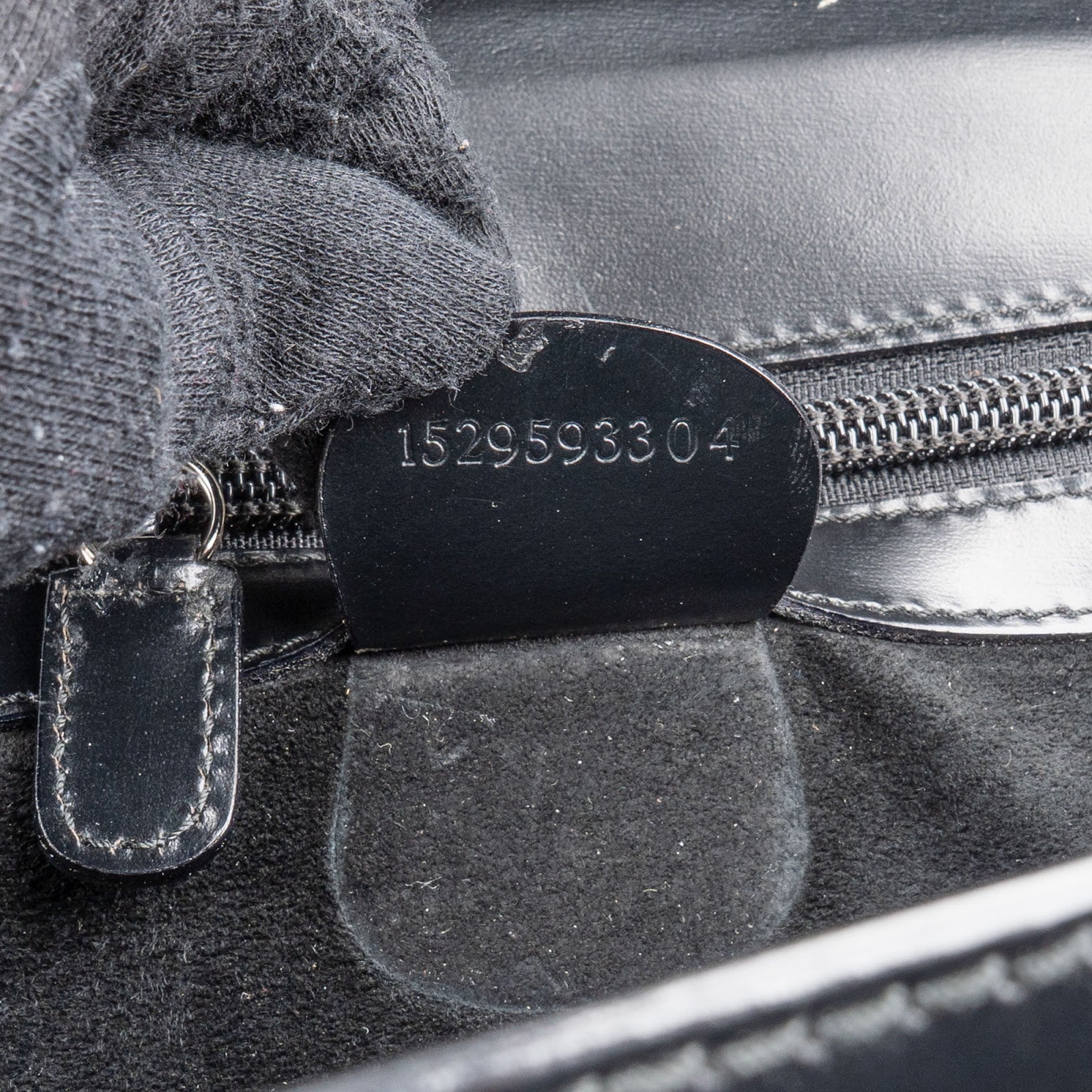Gucci Black Leather Bamboo Aktentasche