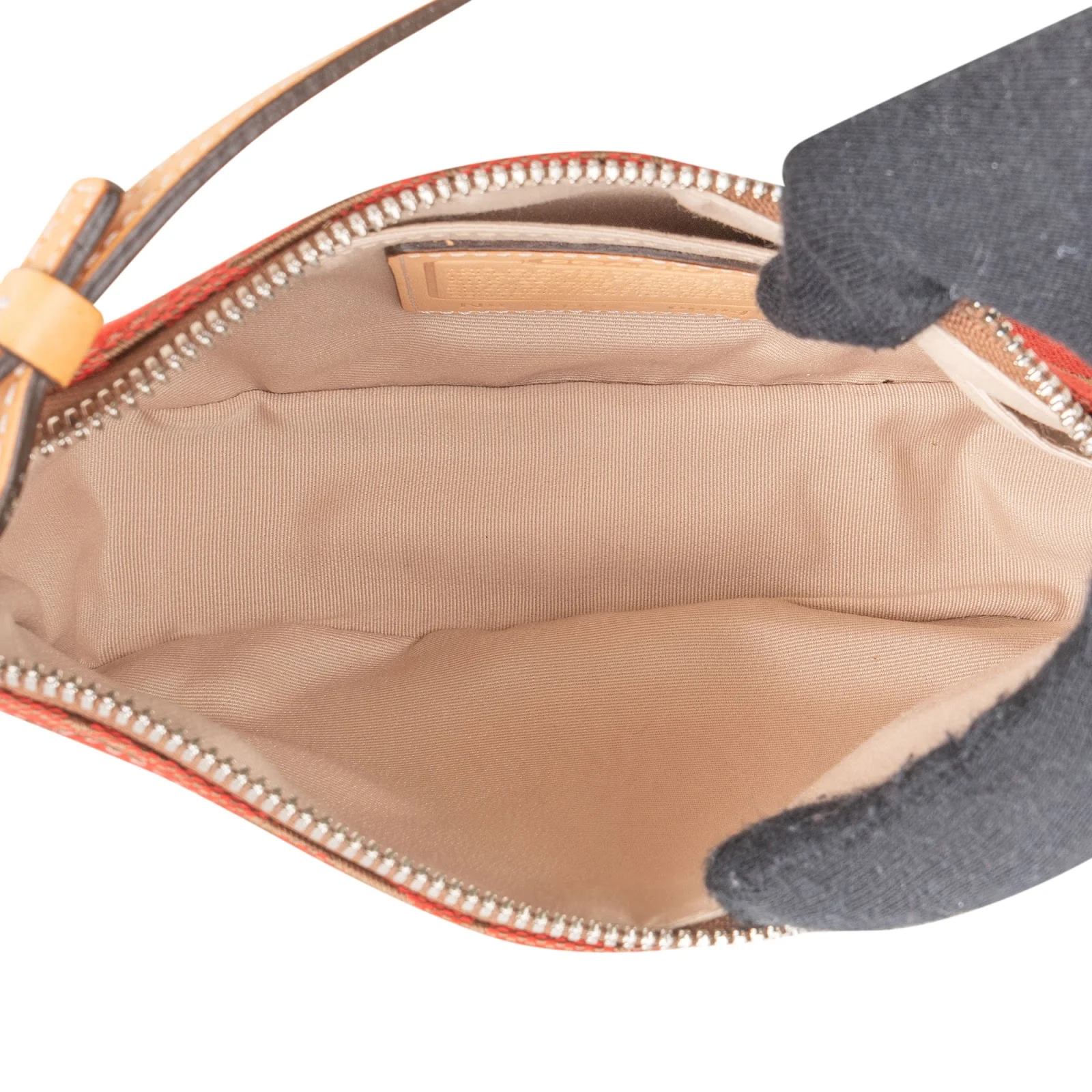 Coach Signature Monogram Pochette Handbag