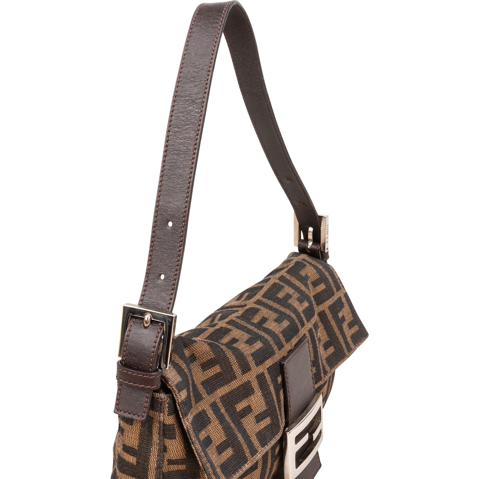 Sac à bandoulière Fendi Monogram FF Zucca Baguette