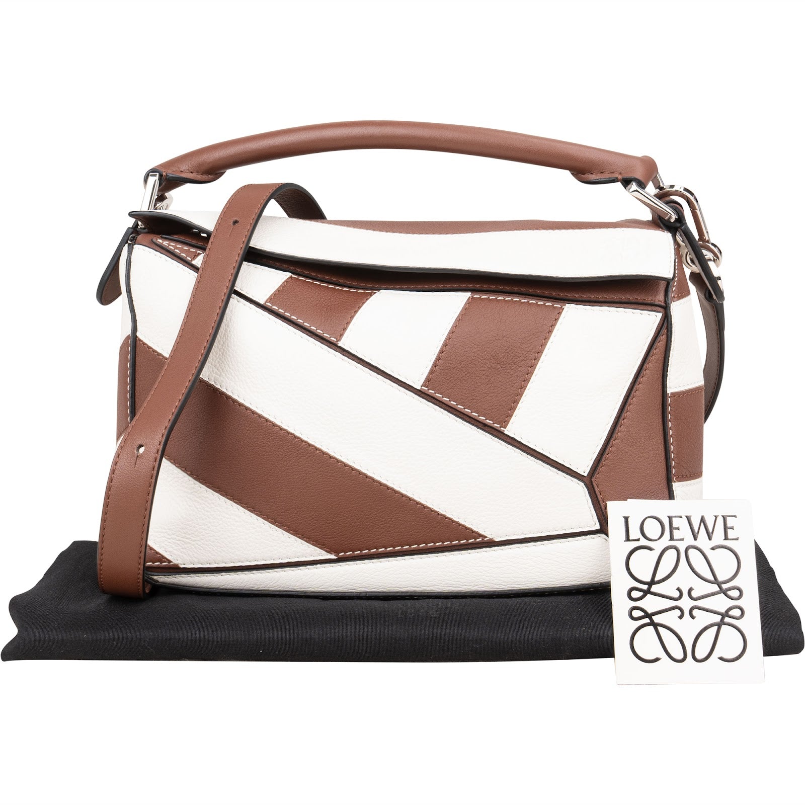 Torebka Loewe Striped Leather Puzzle