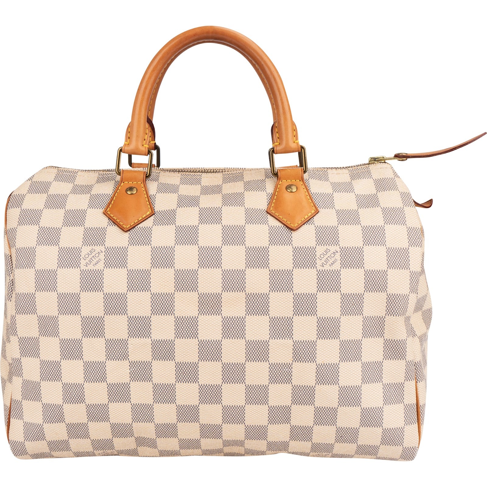Louis Vuitton Monogram Damier Azur Speedy 30 Handbag