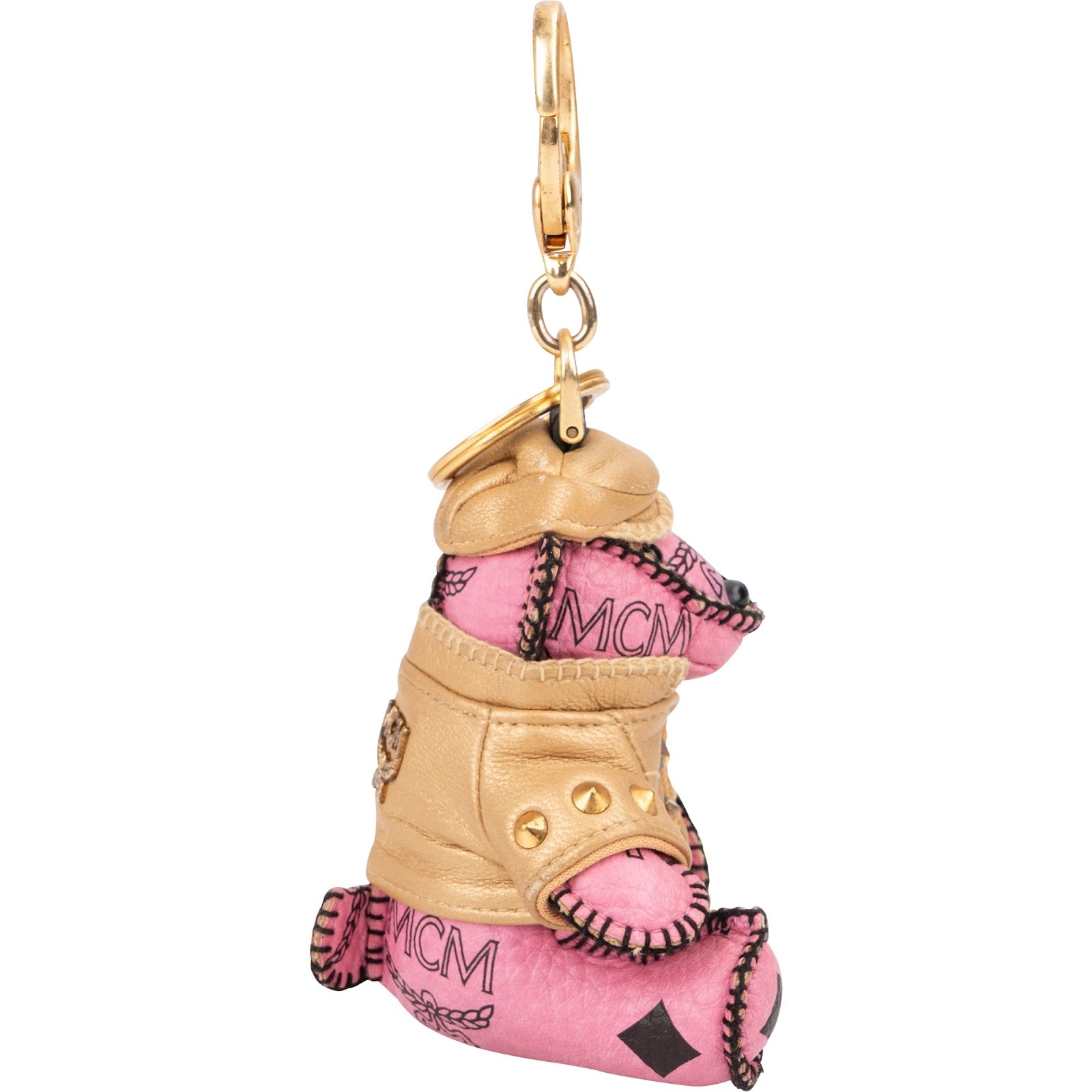 Breloque MCM Monogram Visetos Biker Bear