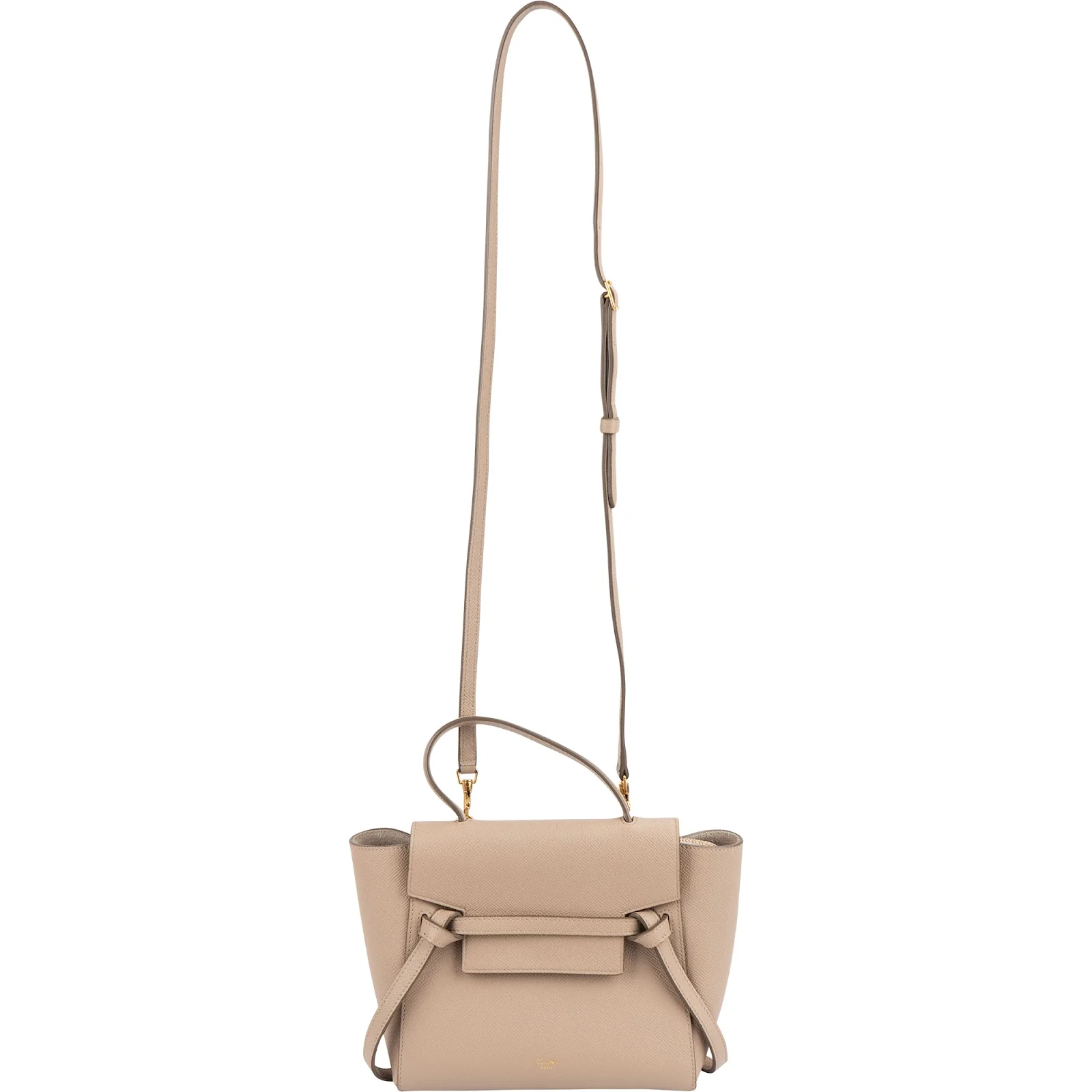 Celine Grained Leather Belt Nano Handbag