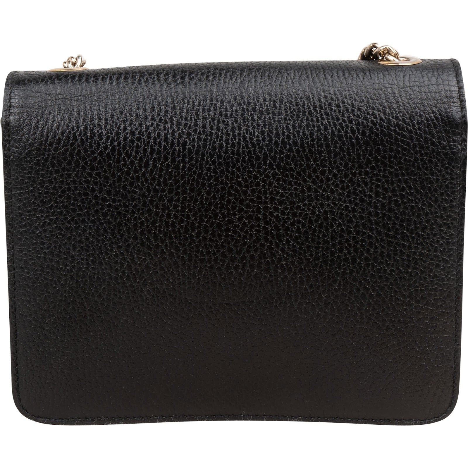 Gucci Grained Leather Small Interlocking GG Shoulder Crossbody Bag