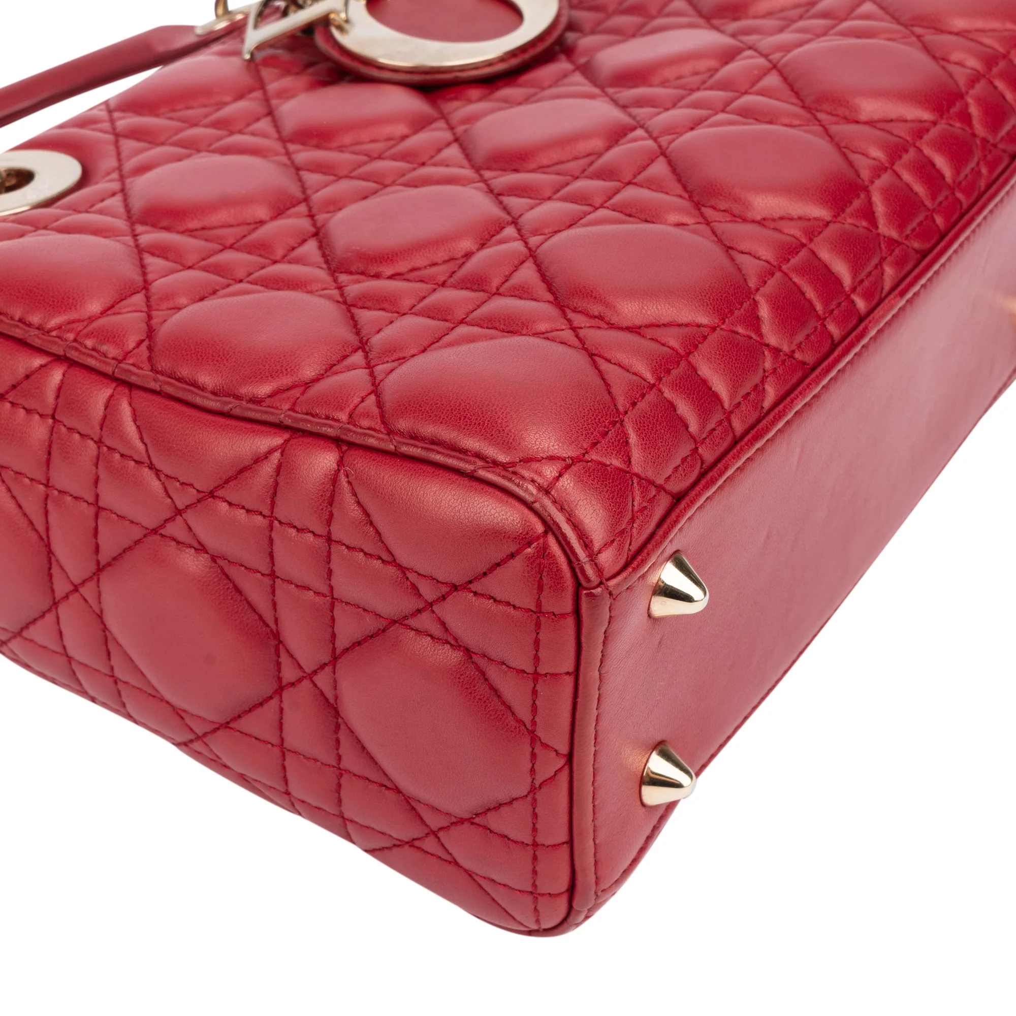 Christian Dior Quilted Leather ABC Lady Dior Handbag