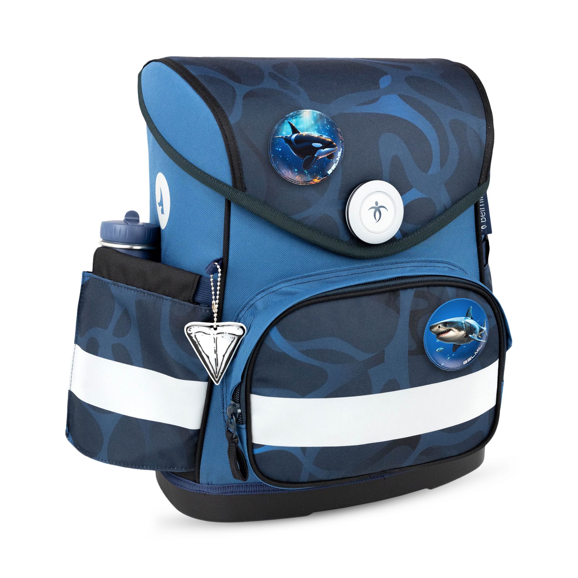 Belmil Compact ergonomisches Schulranzen-Set 5-teilig "Wave Storm"