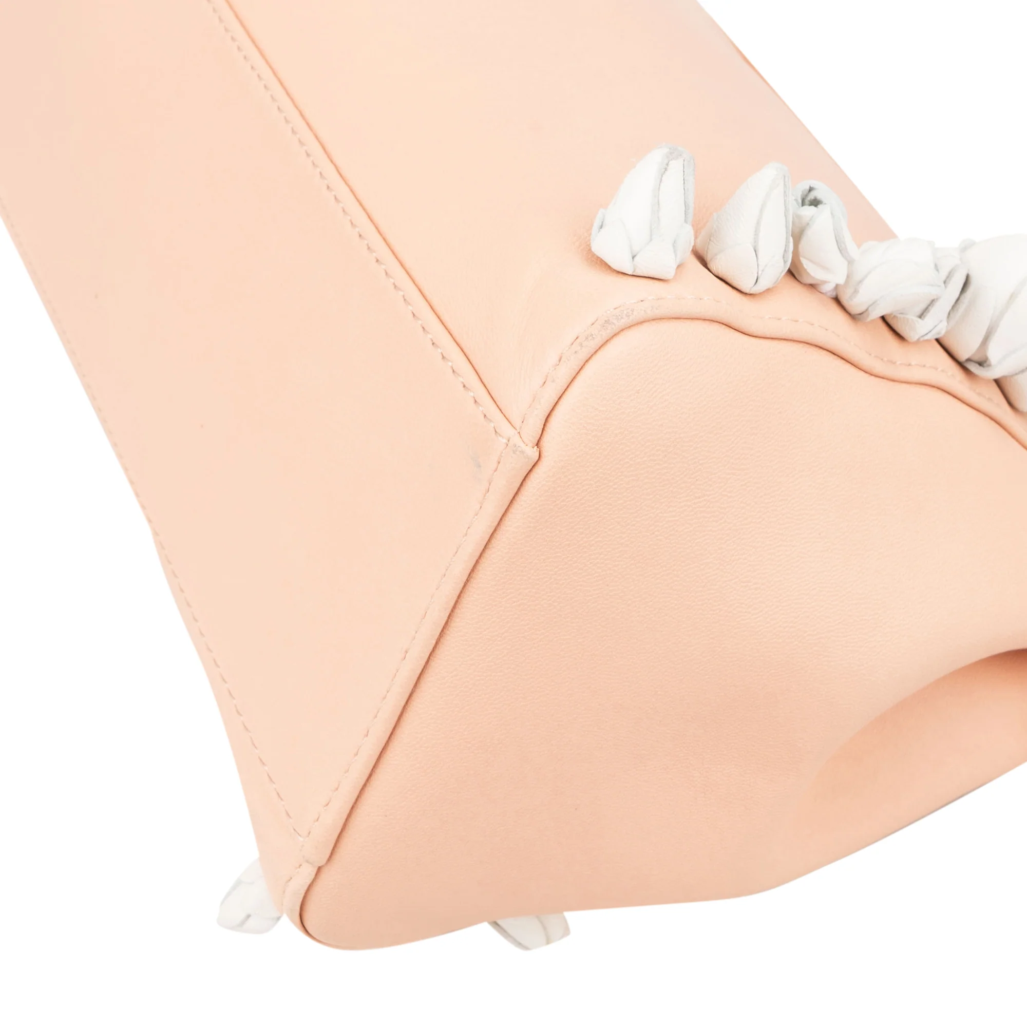 Fendi Nappa Leather Flowering Flower Mini Peekaboo Handbag