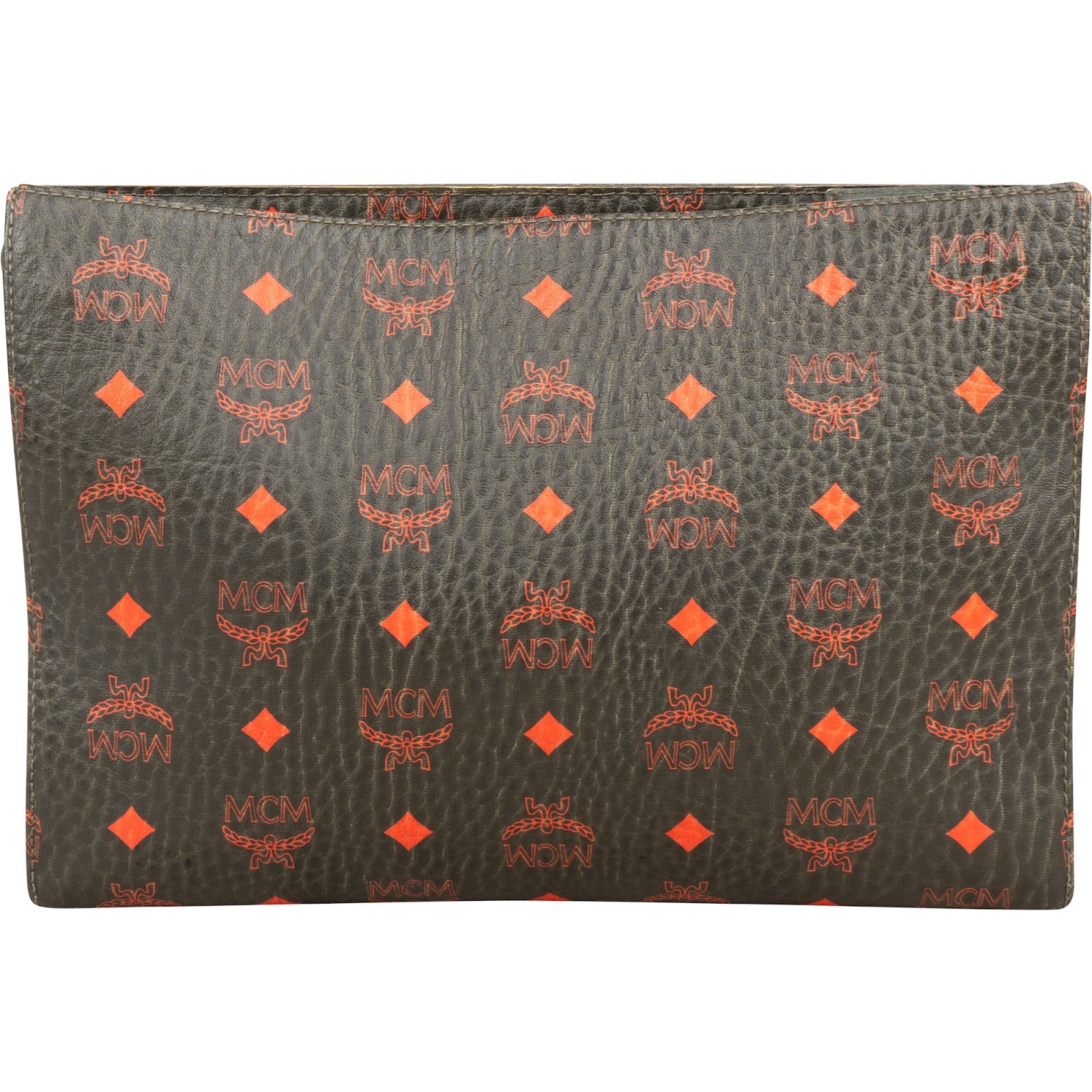 MCM Monogram Visetos Bicolor Clutch Pouch