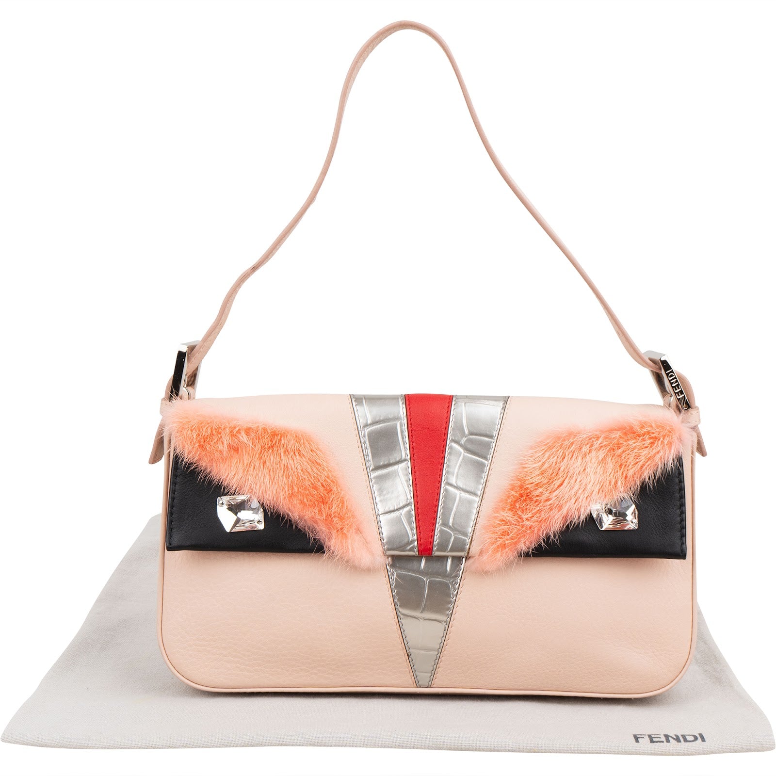 Fendi – Fur Monster Baguette-schoudertas